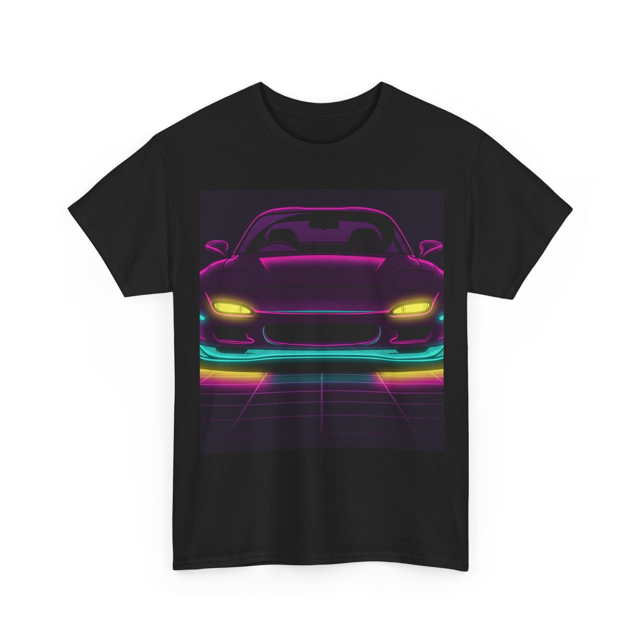 Mazda RX-7 FD Neon Synthwave Unisex Tee