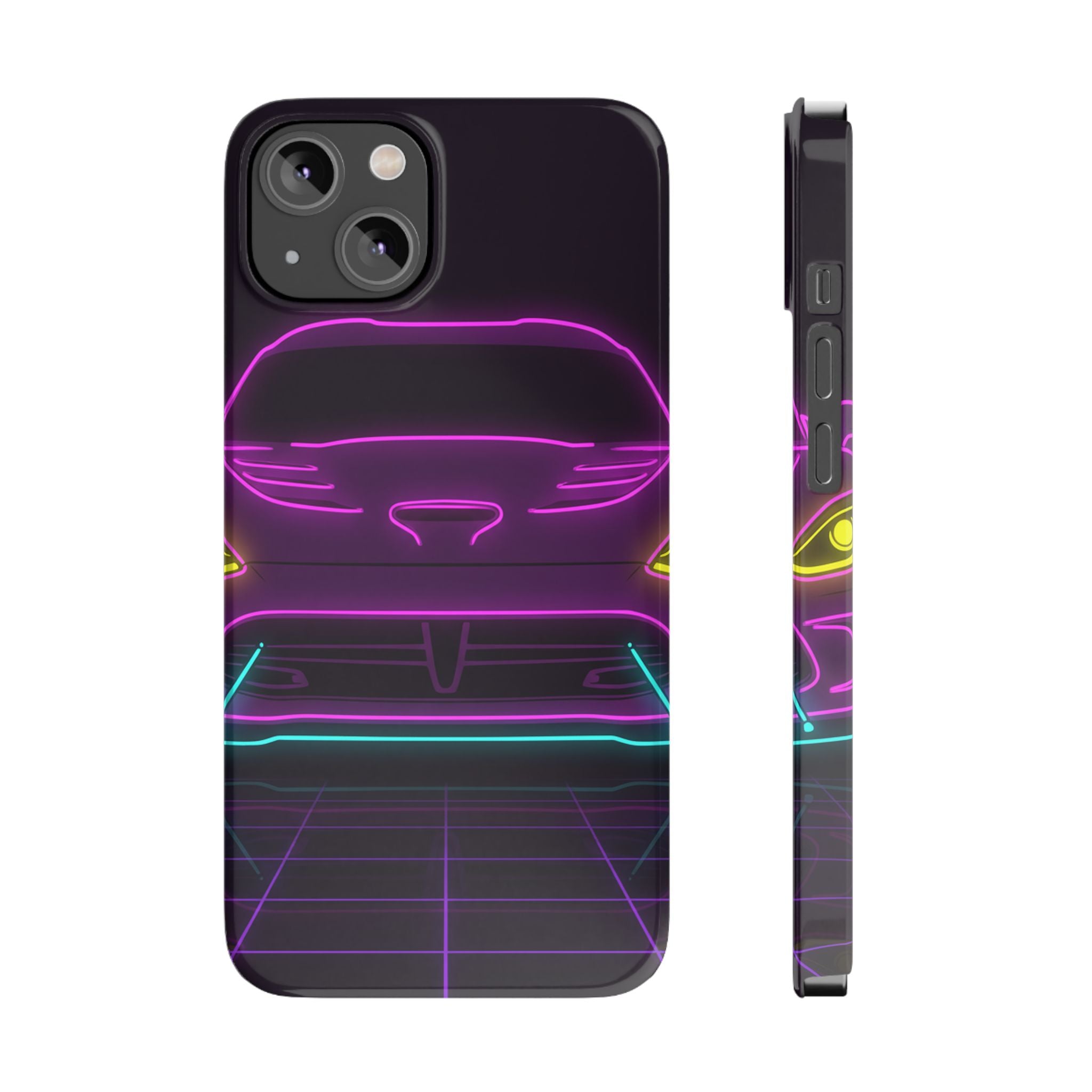 Dodge Viper (1992-17) Neon Synthwave Phone Case