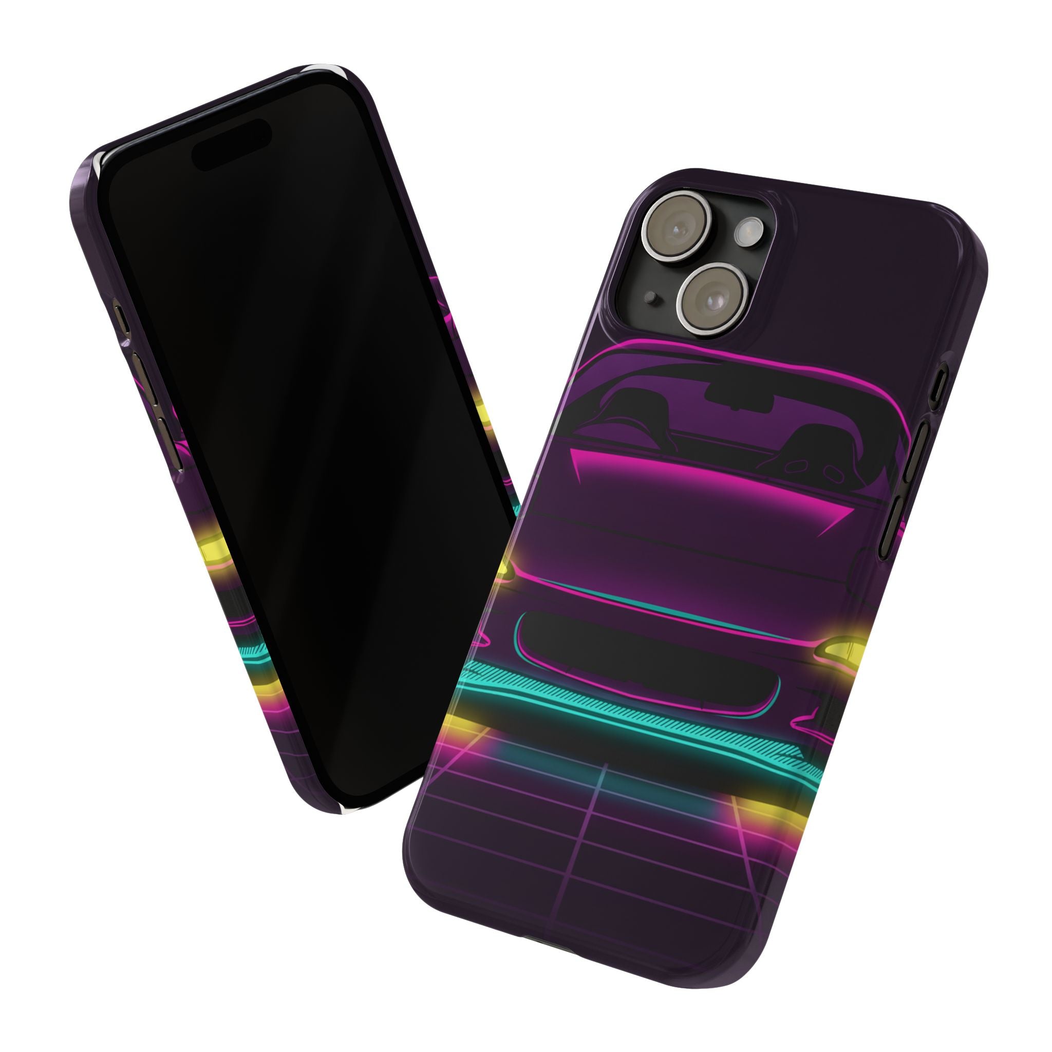 Mazda RX-7 FD Neon Synthwave Phone Case