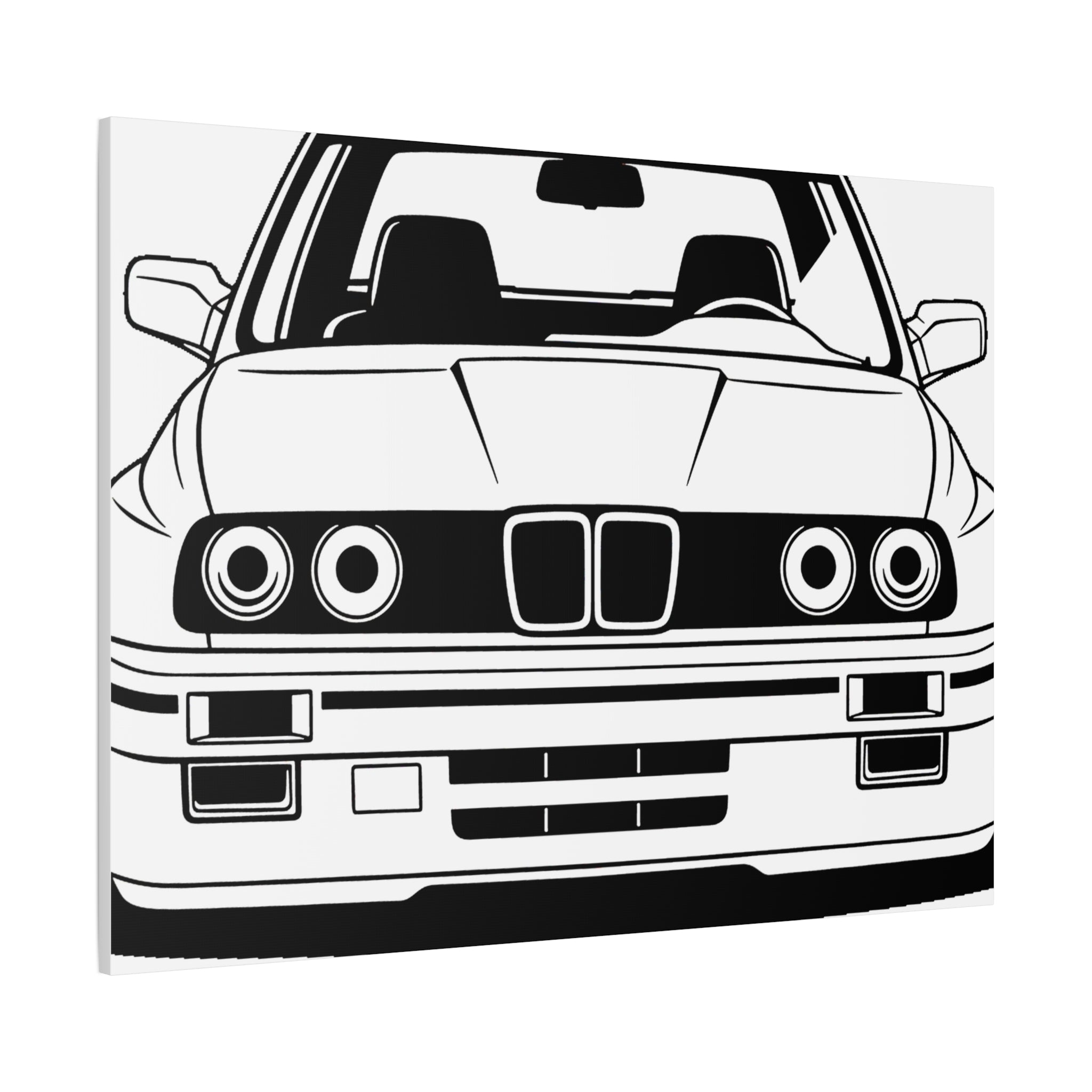 BMW E30 Canvas Wall Art