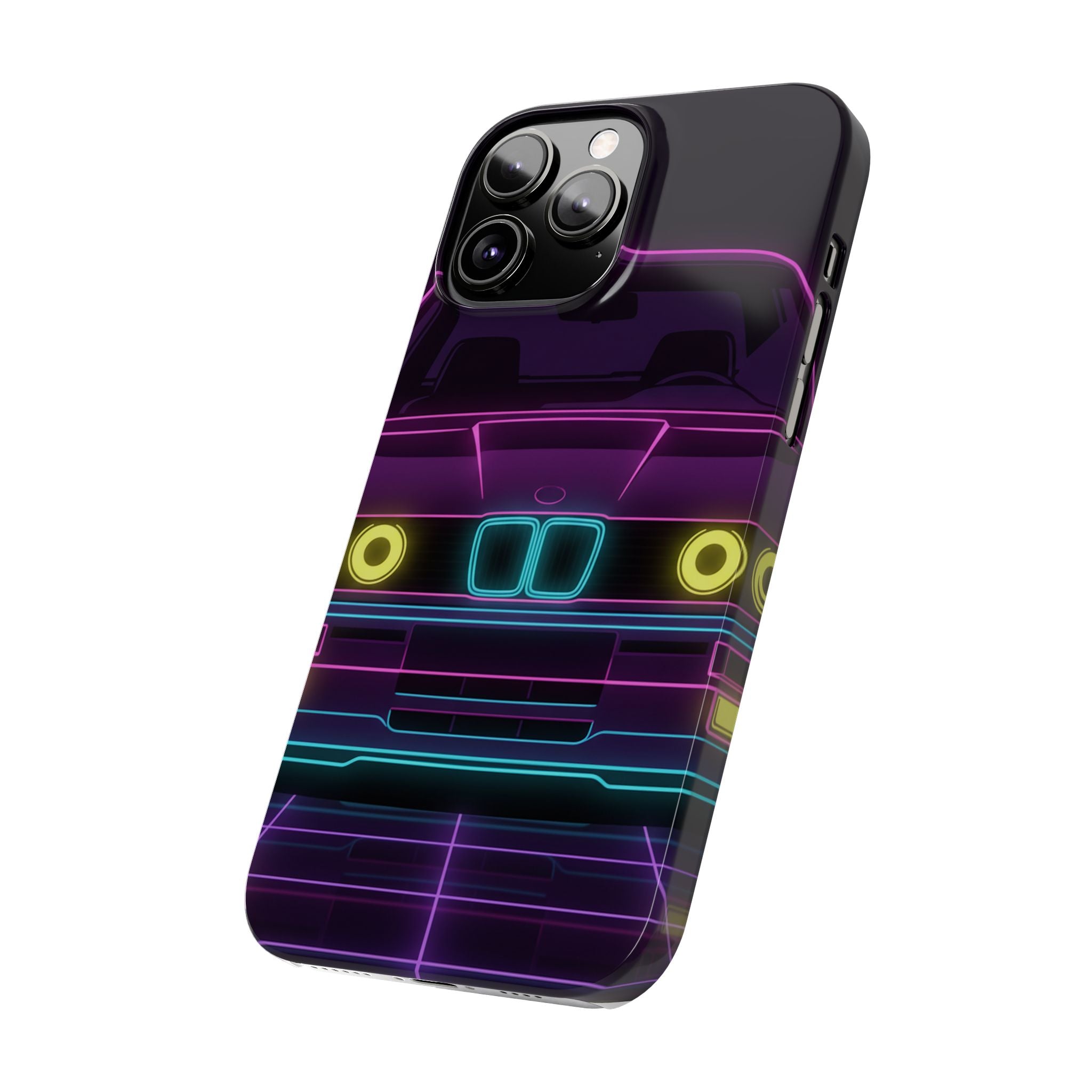 BMW E30 Neon Synthwave Phone Case