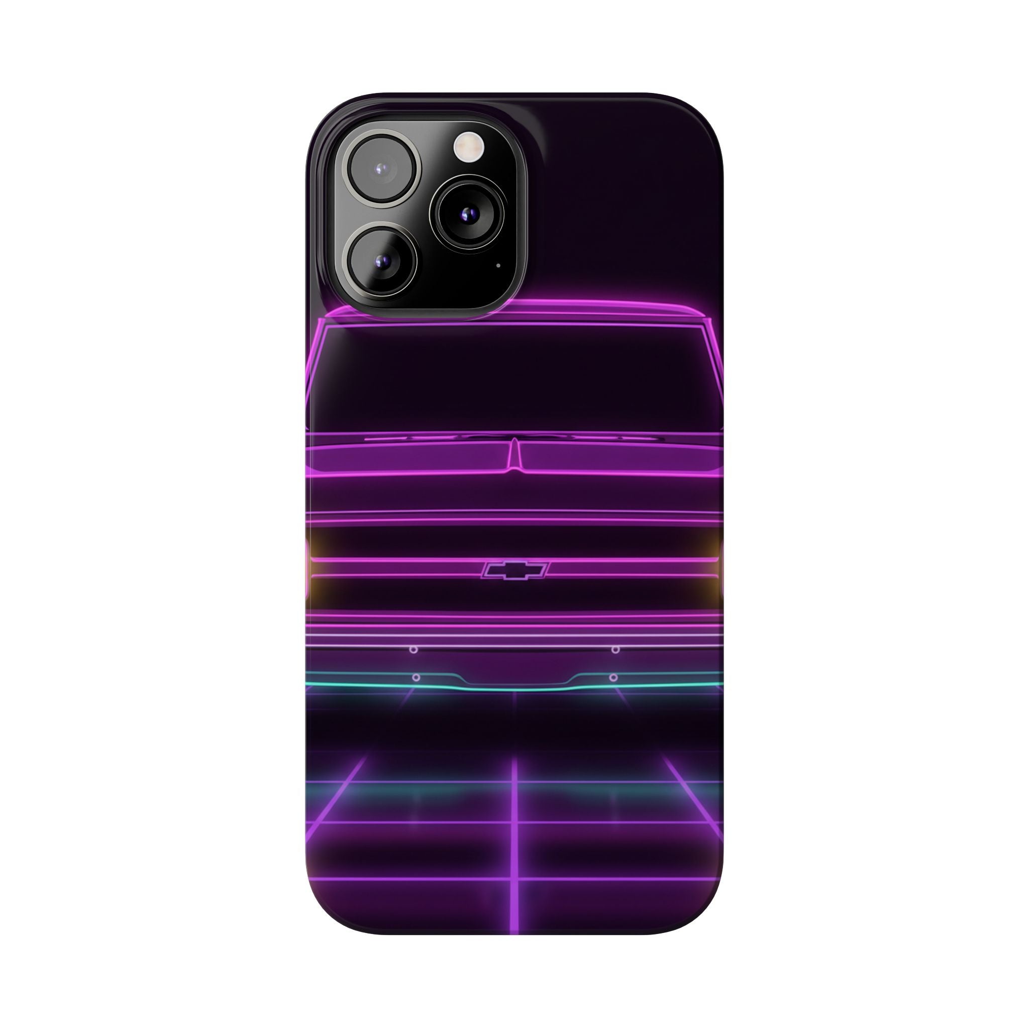 Chevy C10 Pickup (1967-72) Pro-Touring Neon Synthwave Phone Case