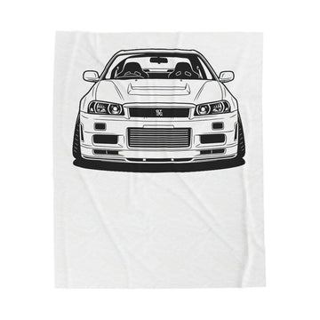 Nissan GT-R Velveteen Plush Blanket