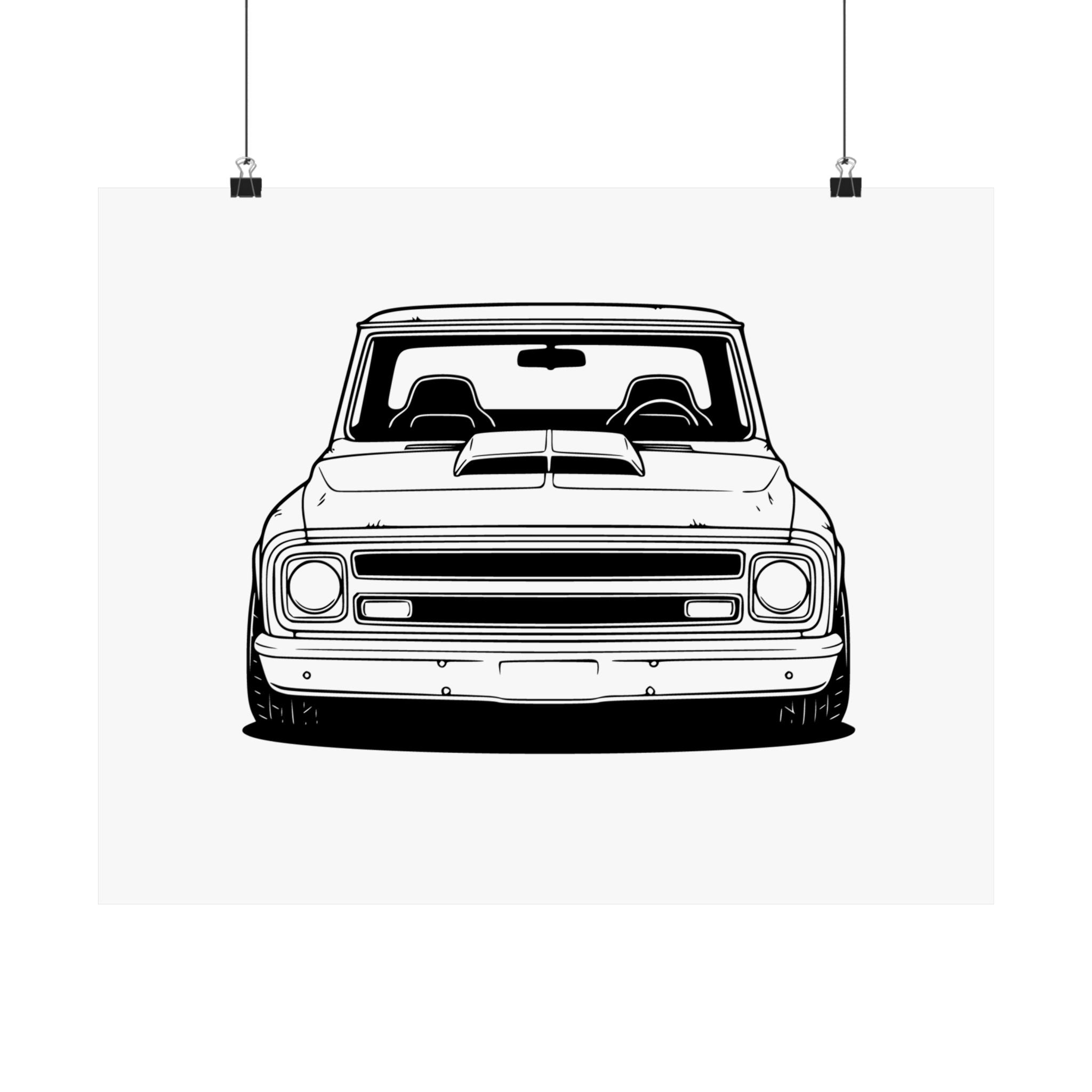 Chevy C10 Pickup (1967-72) Poster