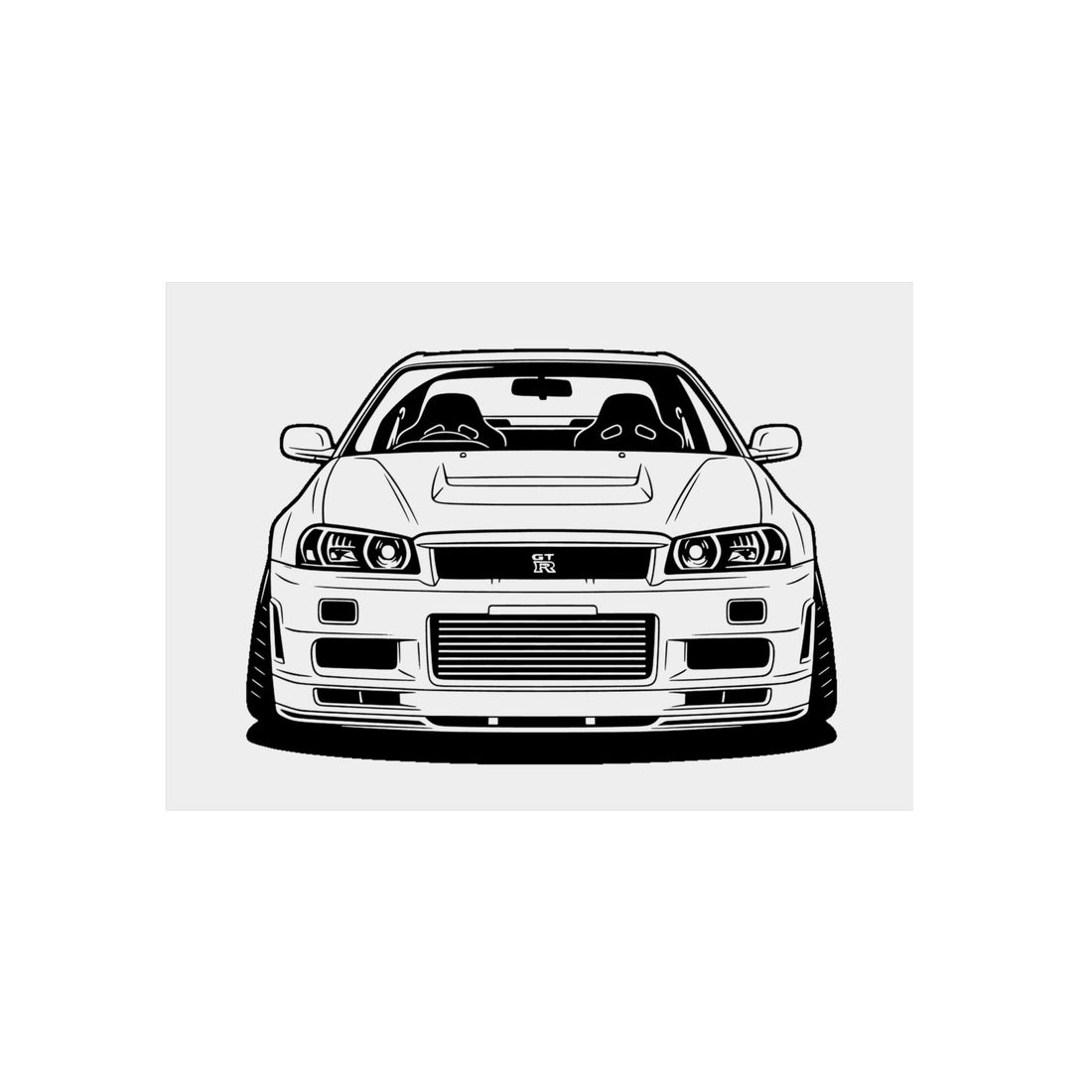 Nissan GT-R Metal Wall Sign