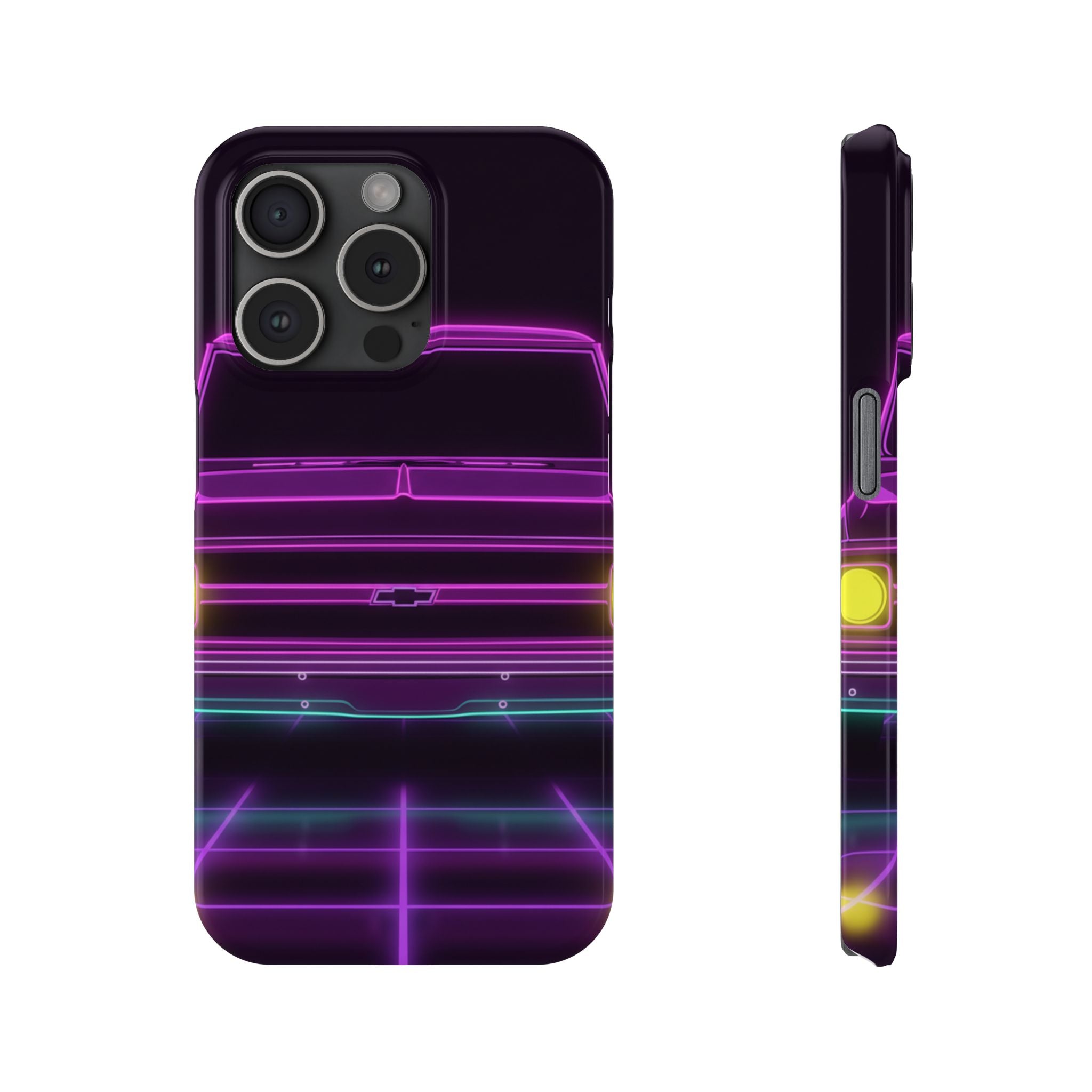 Chevy C10 Pickup (1967-72) Pro-Touring Neon Synthwave Phone Case