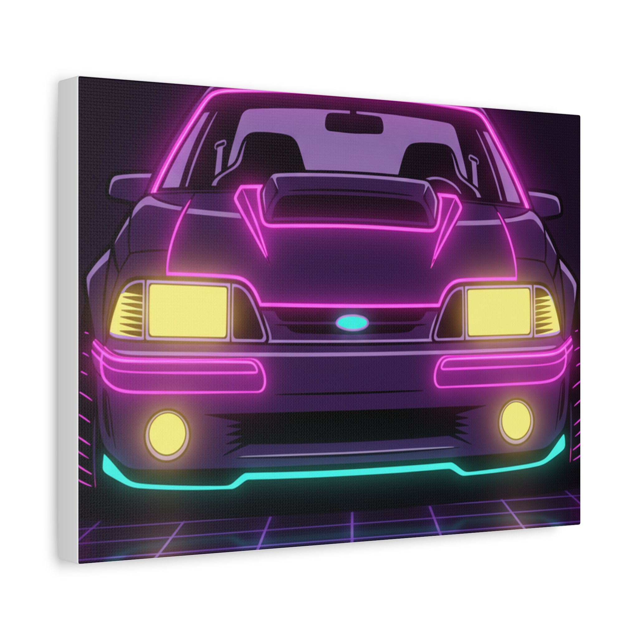 Ford Mustang Fox Body GT Canvas Wall Art