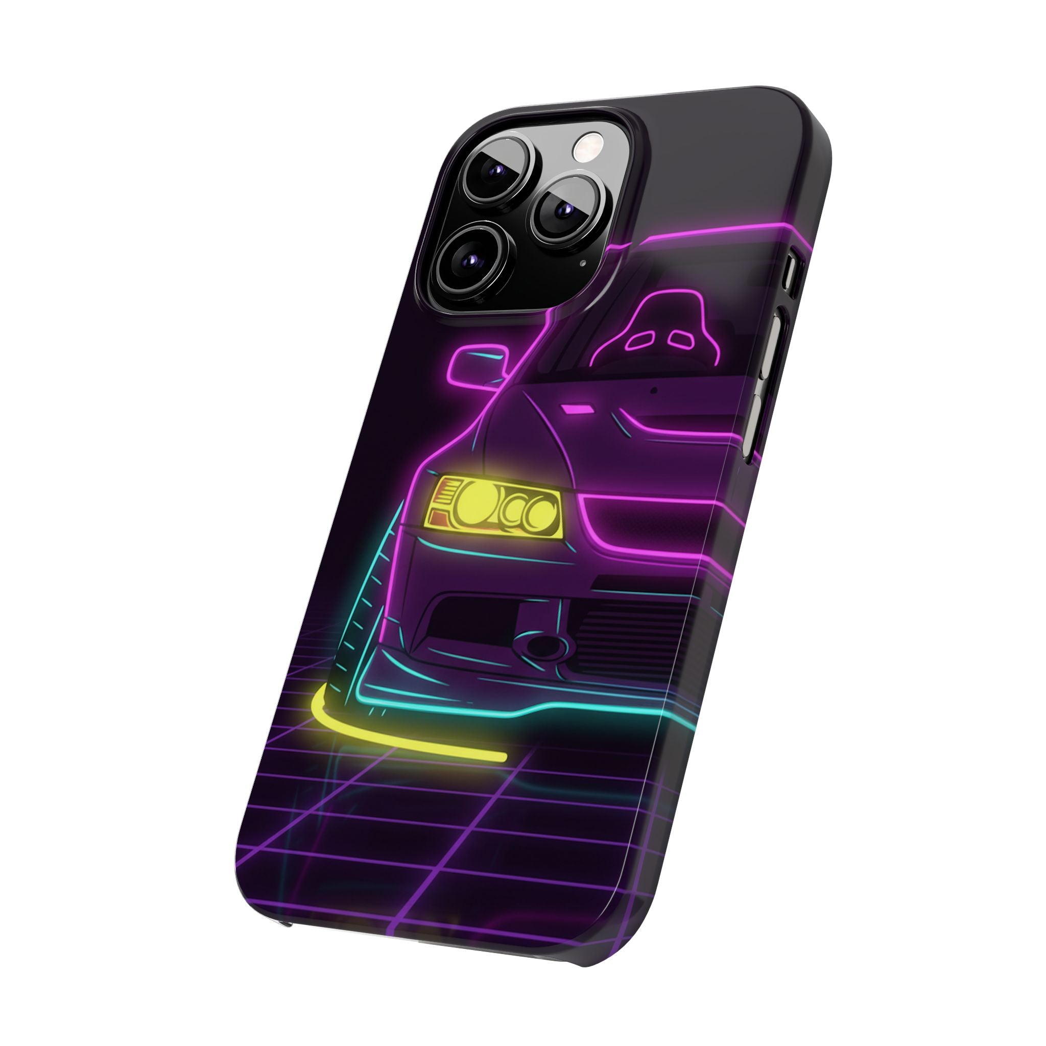 Mitsubishi Evo IX (2005-07) Neon Synthwave Phone Case