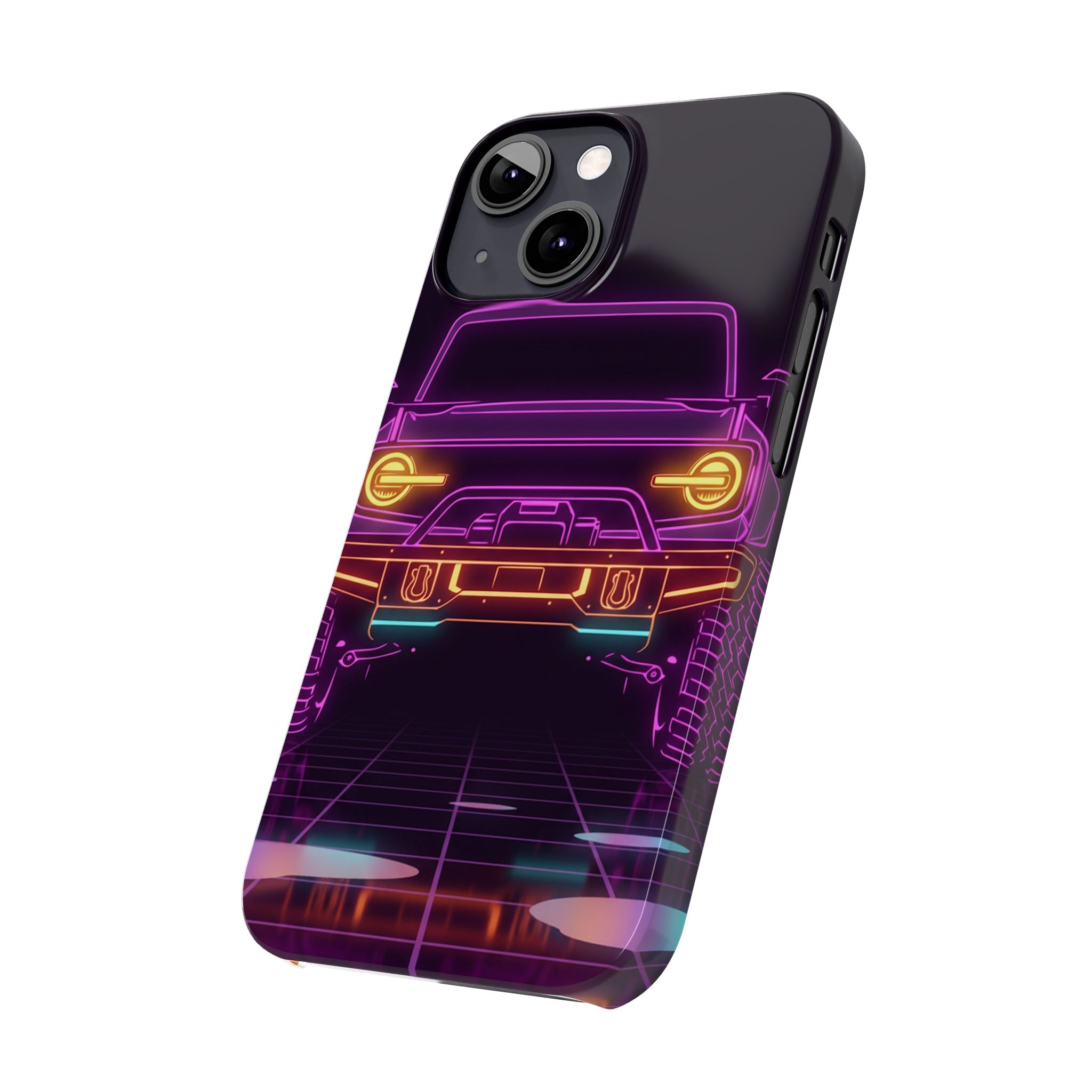 Ford Bronco (2021+) Neon Synthwave Phone Case