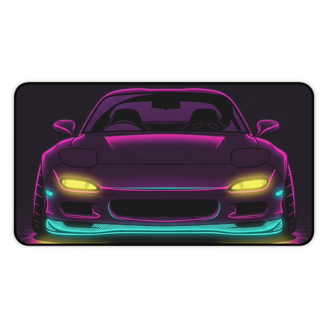 Mazda RX-7 FD Neon Synthwave Desk Mat