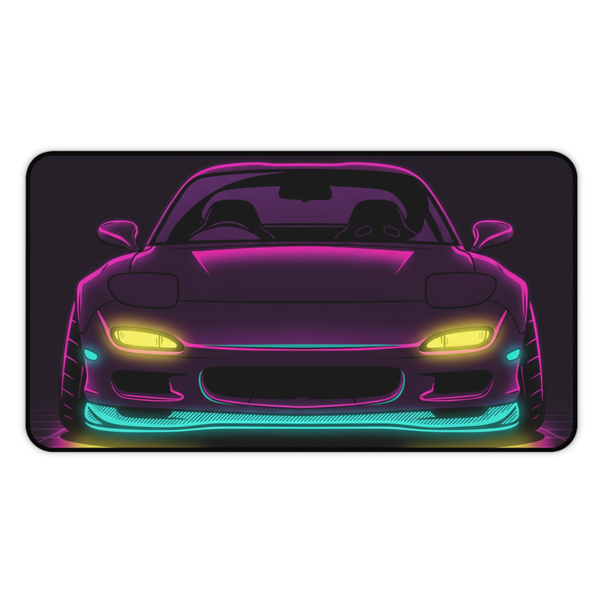 Mazda RX-7 FD Neon Synthwave Desk Mat