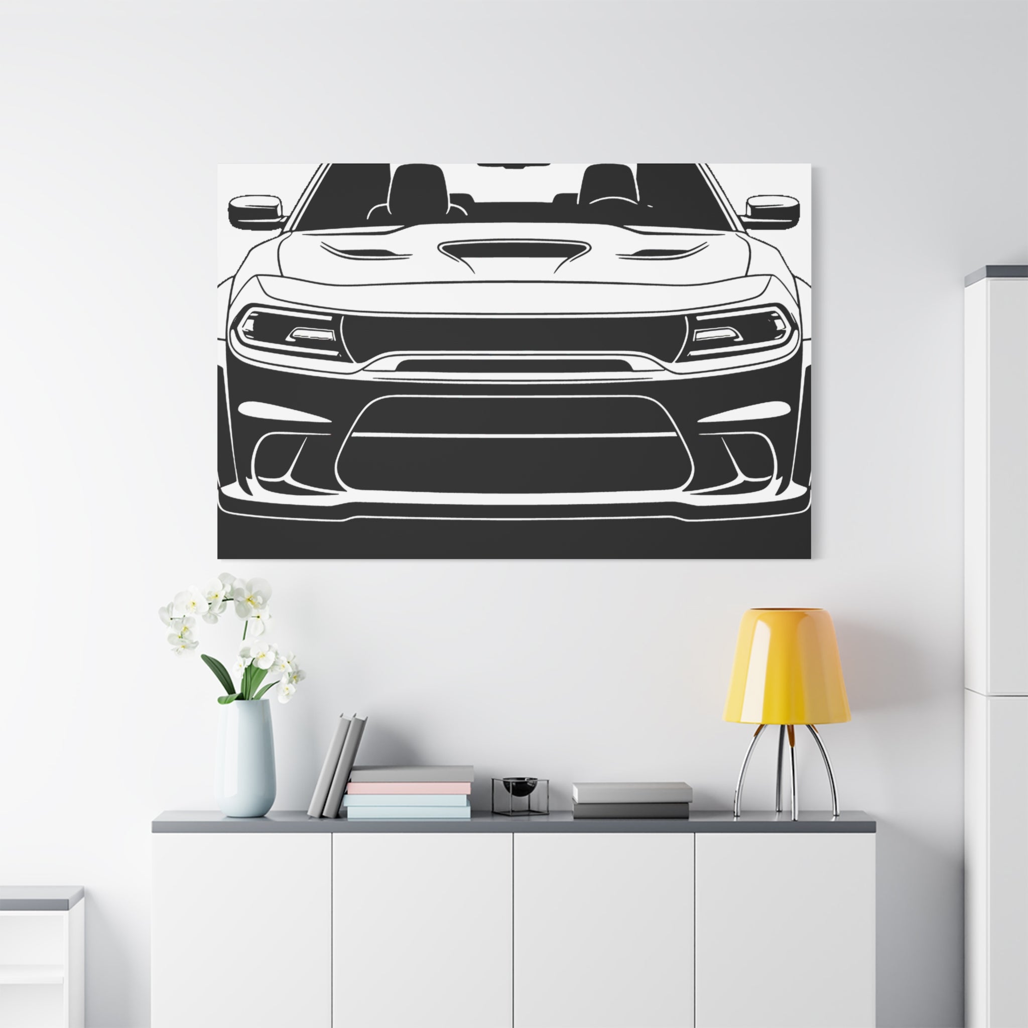 Dodge Challenger SRT Hellcat Canvas Wall Art