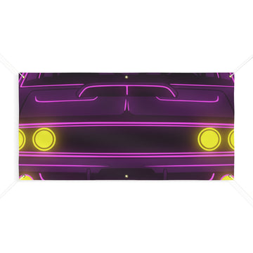 Dodge Charger R/T (1968-70) Neon Synthwave Banner