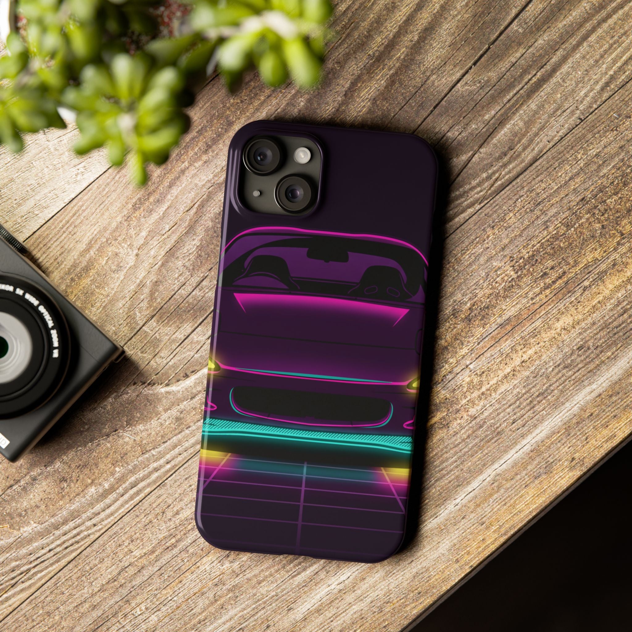 Mazda RX-7 FD Neon Synthwave Phone Case