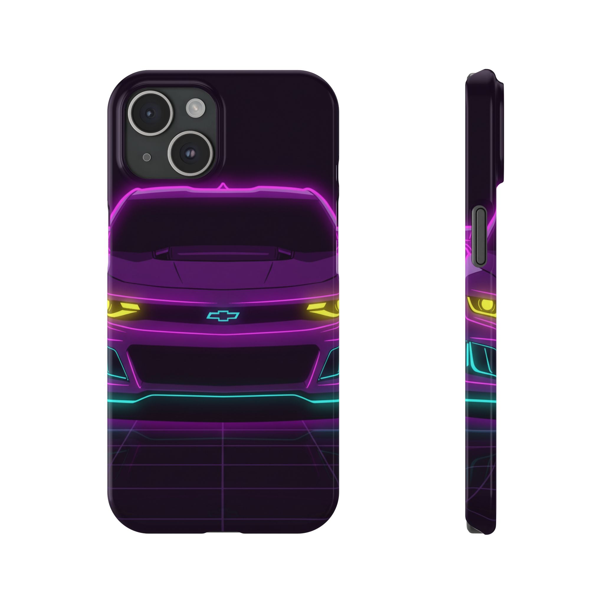 Chevrolet Camaro ZL1 Neon Synthwave Phone Case