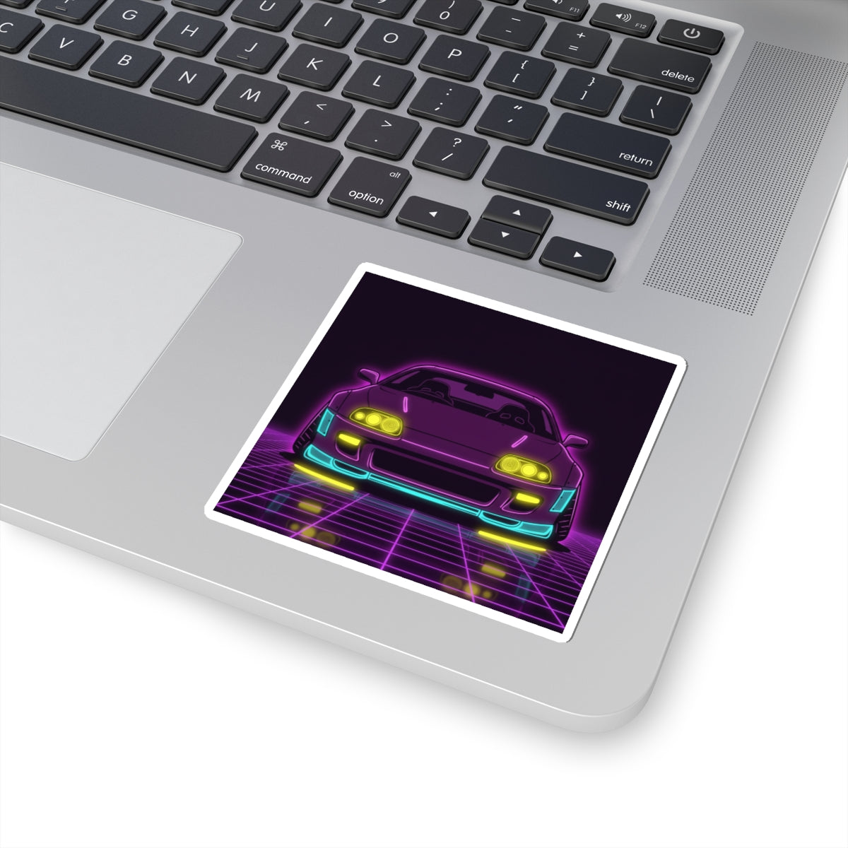 Toyota Supra MK4 Neon Synthwave Sticker