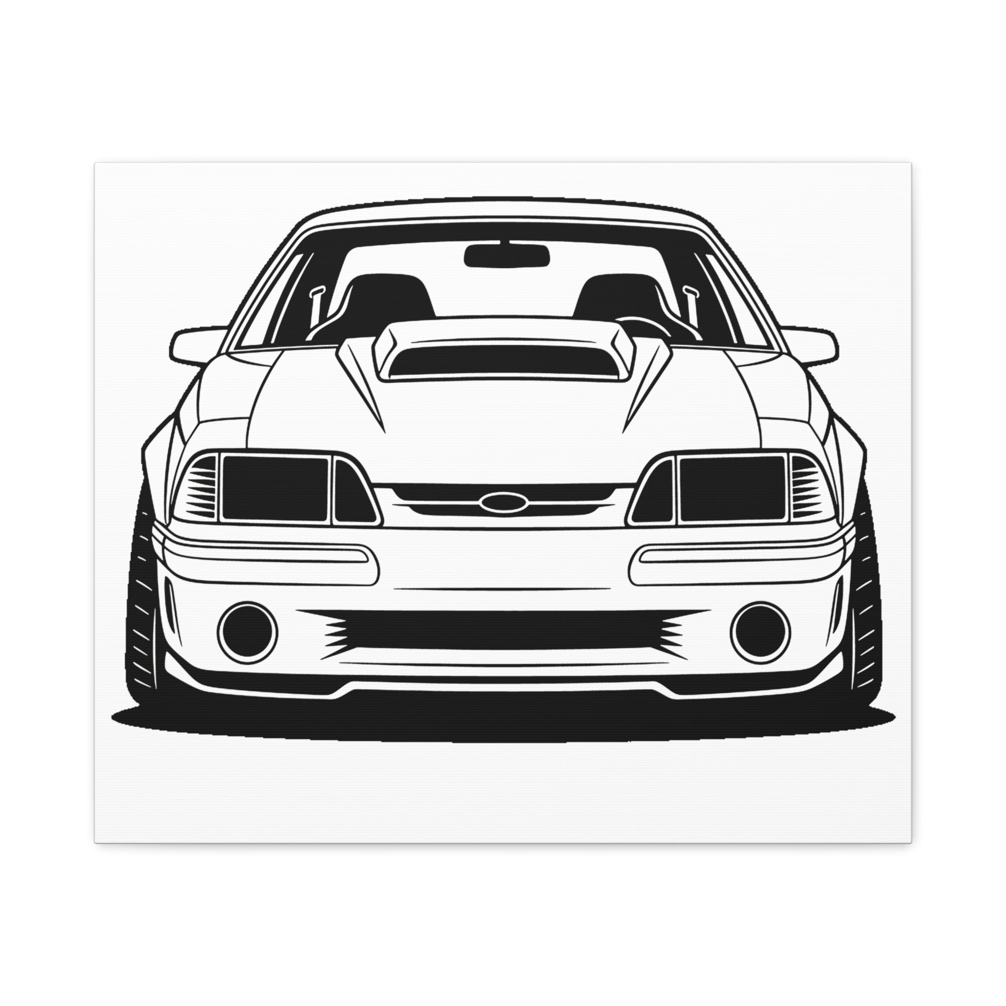 Ford Mustang Fox Body GT Canvas Wall Art