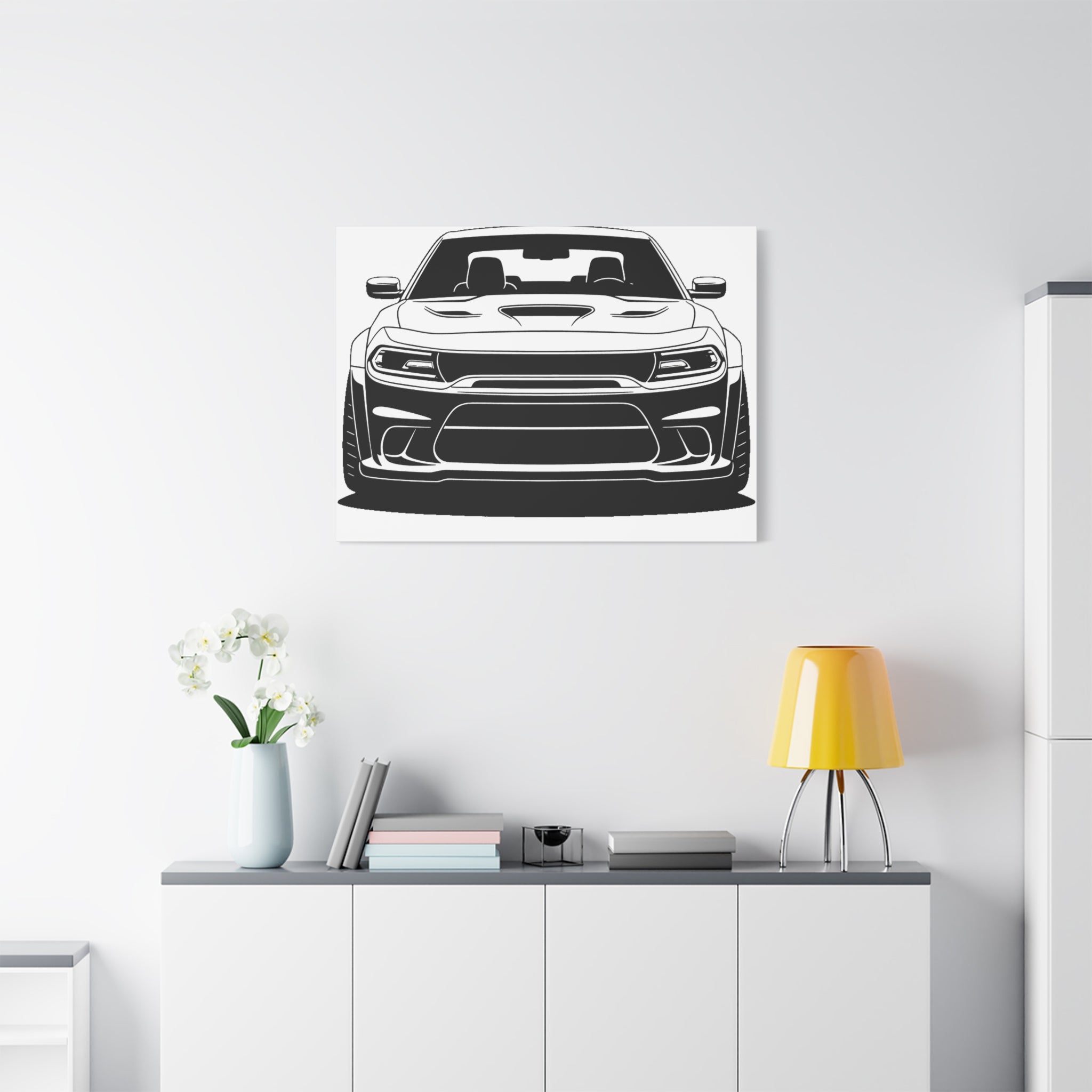 Dodge Challenger SRT Hellcat Canvas Wall Art