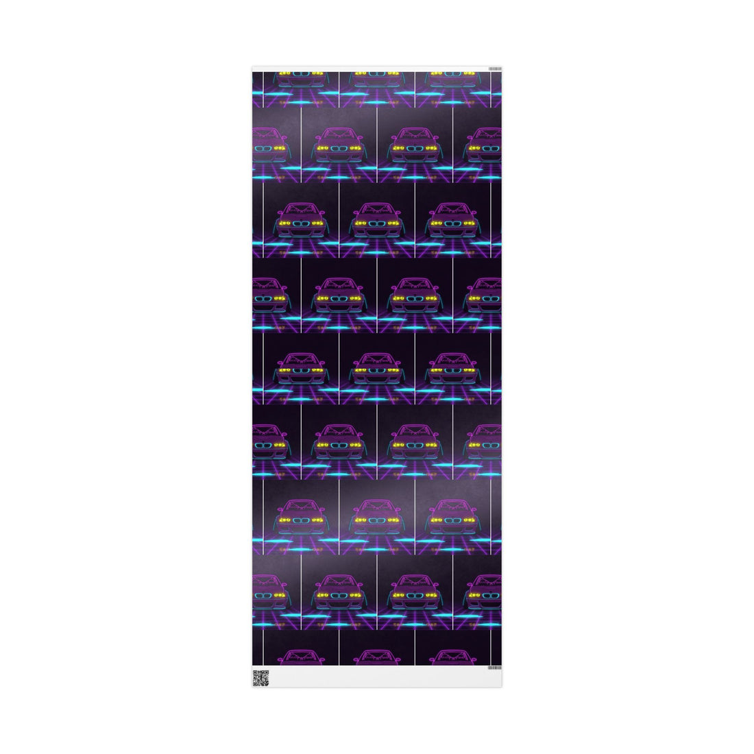 BMW E46 M3 (2000-06) Neon Synthwave Gift Wrapping Paper