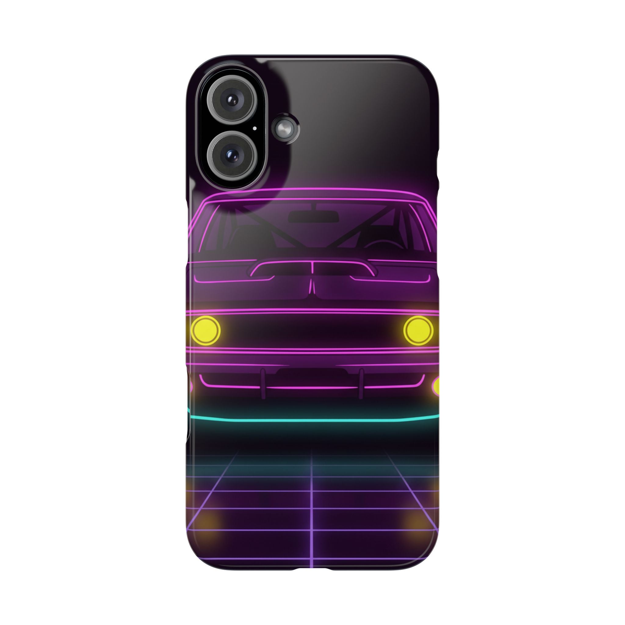 Dodge Charger R/T (1968-70) Neon Synthwave Phone Case