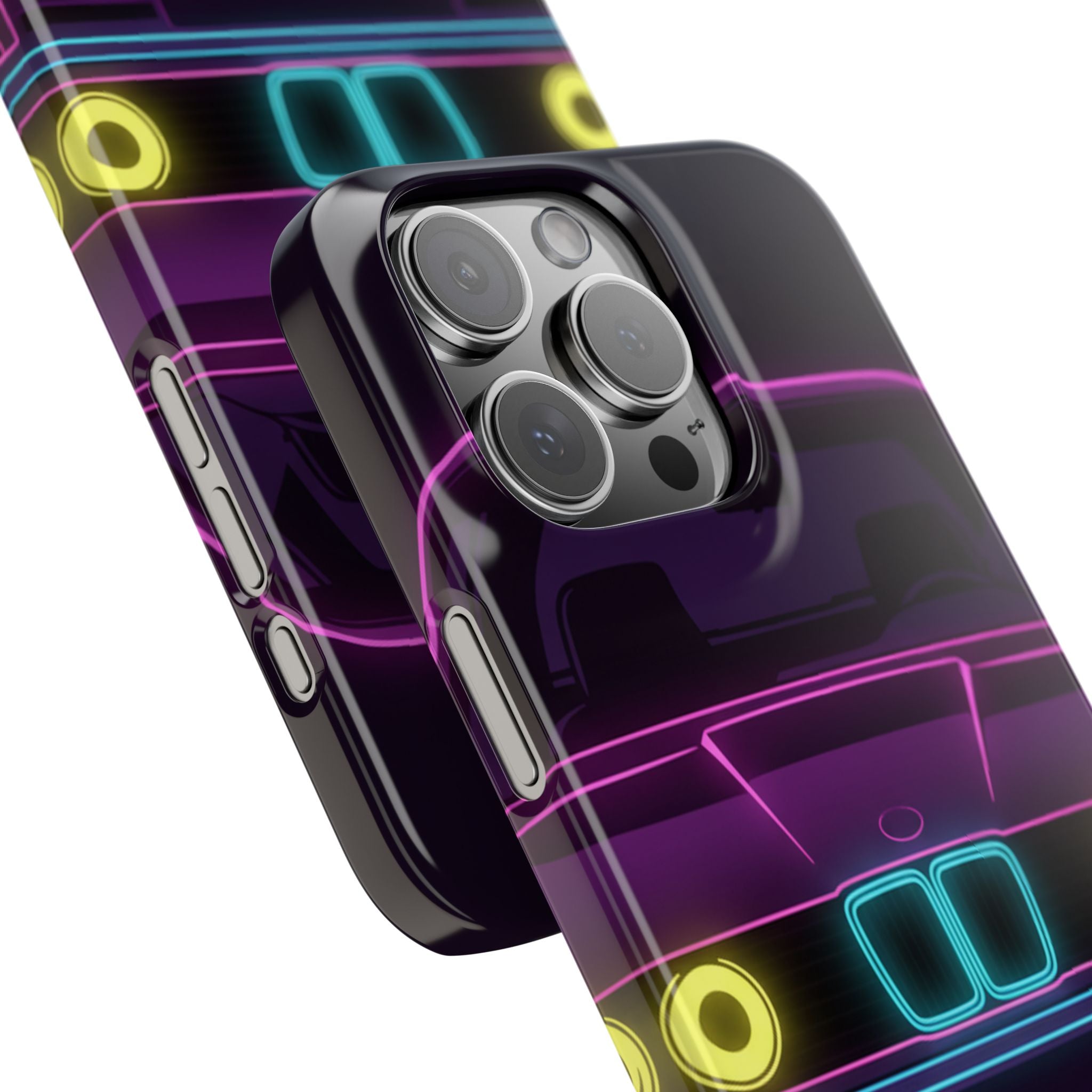 BMW E30 Neon Synthwave Phone Case