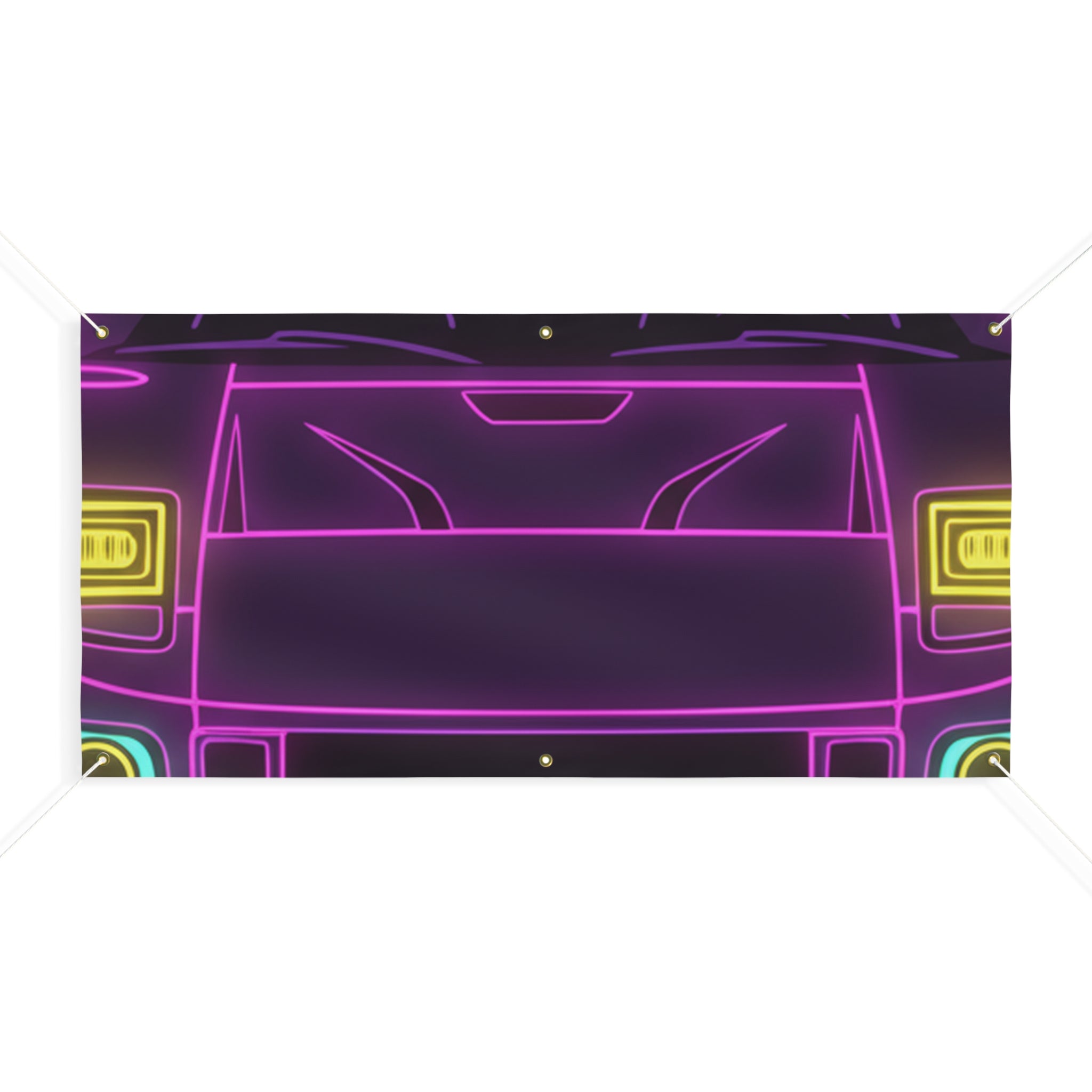 Ford GT40 (1964-69) Neon Synthwave Banner