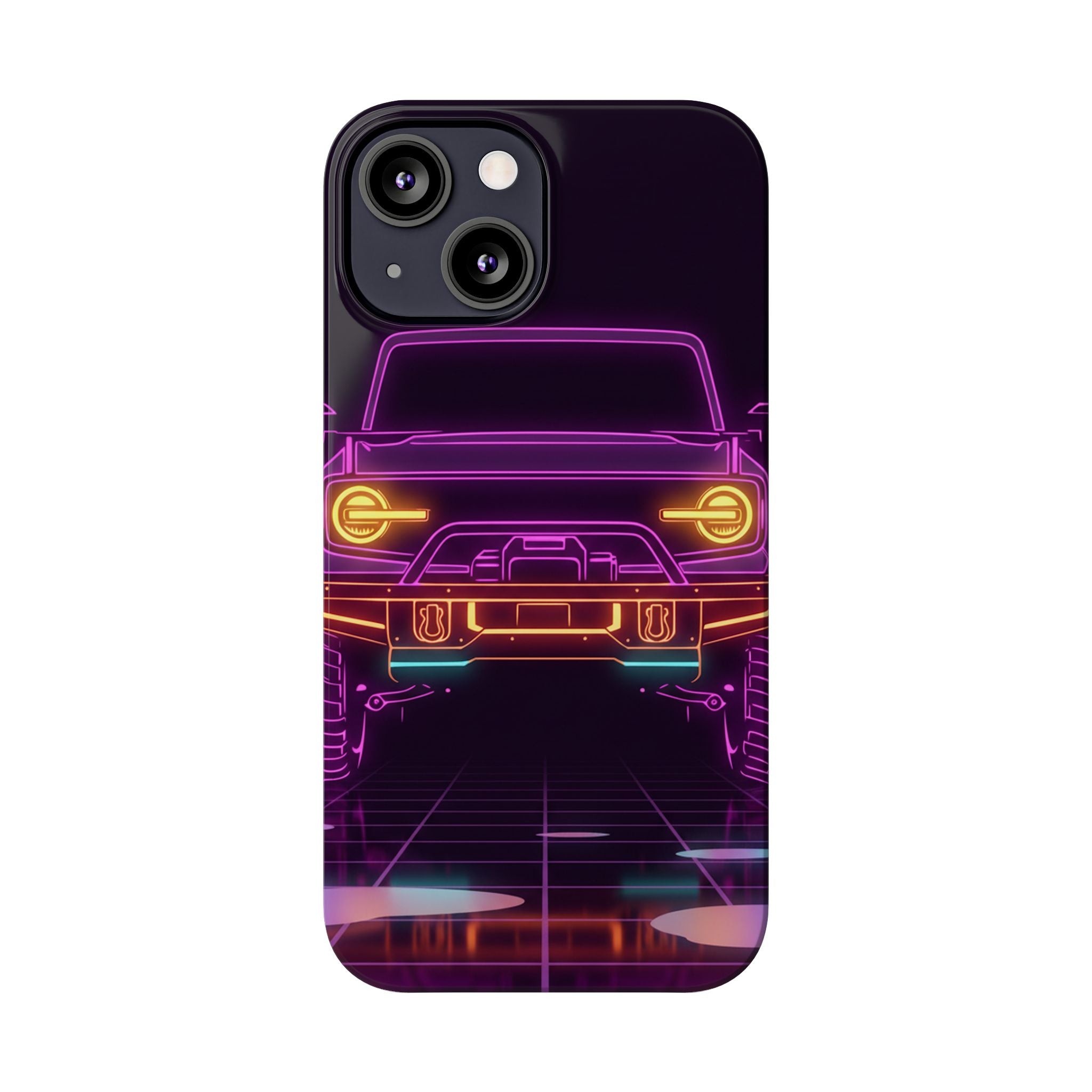 Ford Bronco (2021+) Neon Synthwave Phone Case