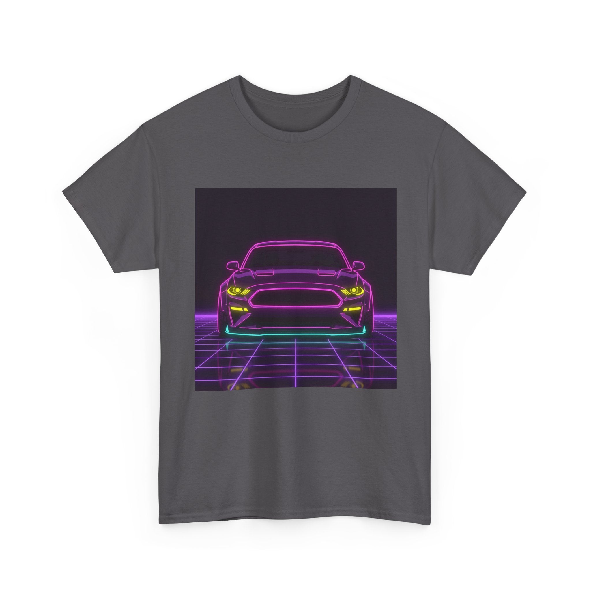 Ford Mustang GT (S650) Neon Synthwave Unisex Tee