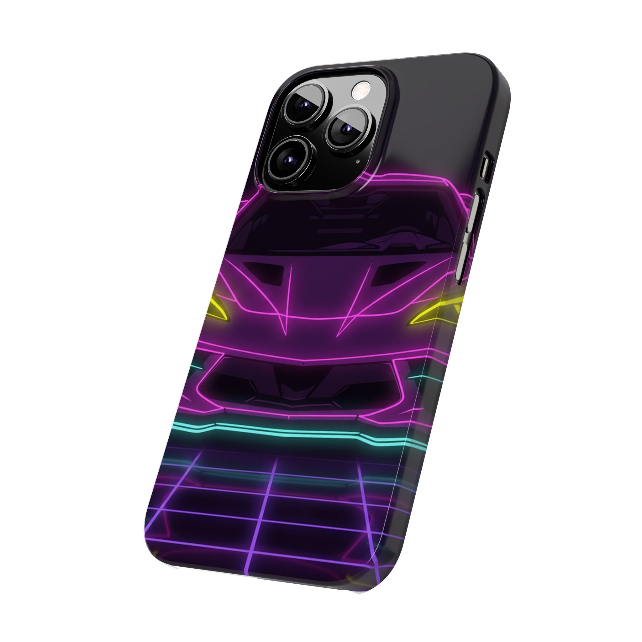 Corvette C8 (2020+) Neon Synthwave Phone Case