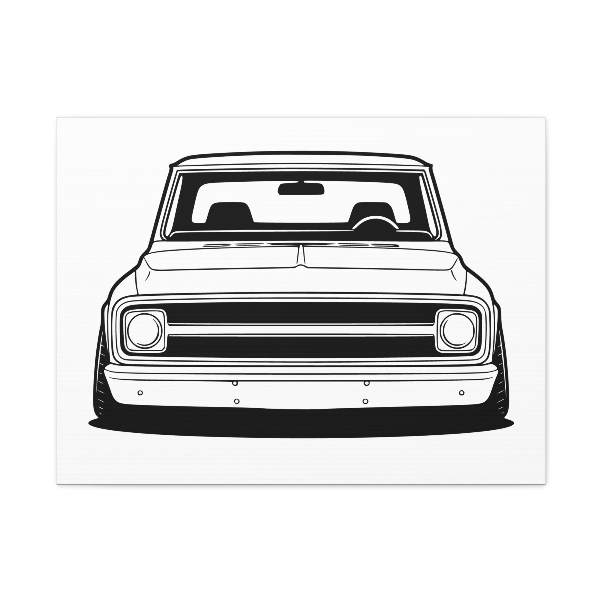 Chevy C10 Pickup (1967-72) Pro-Touring Canvas Wall Art