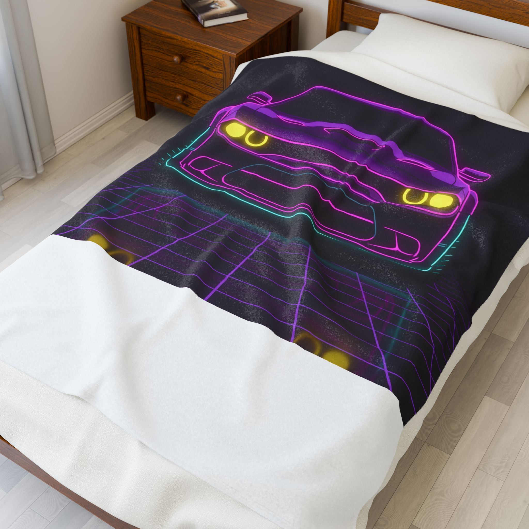 Dodge Challenger SRT Hellcat Velveteen Plush Blanket