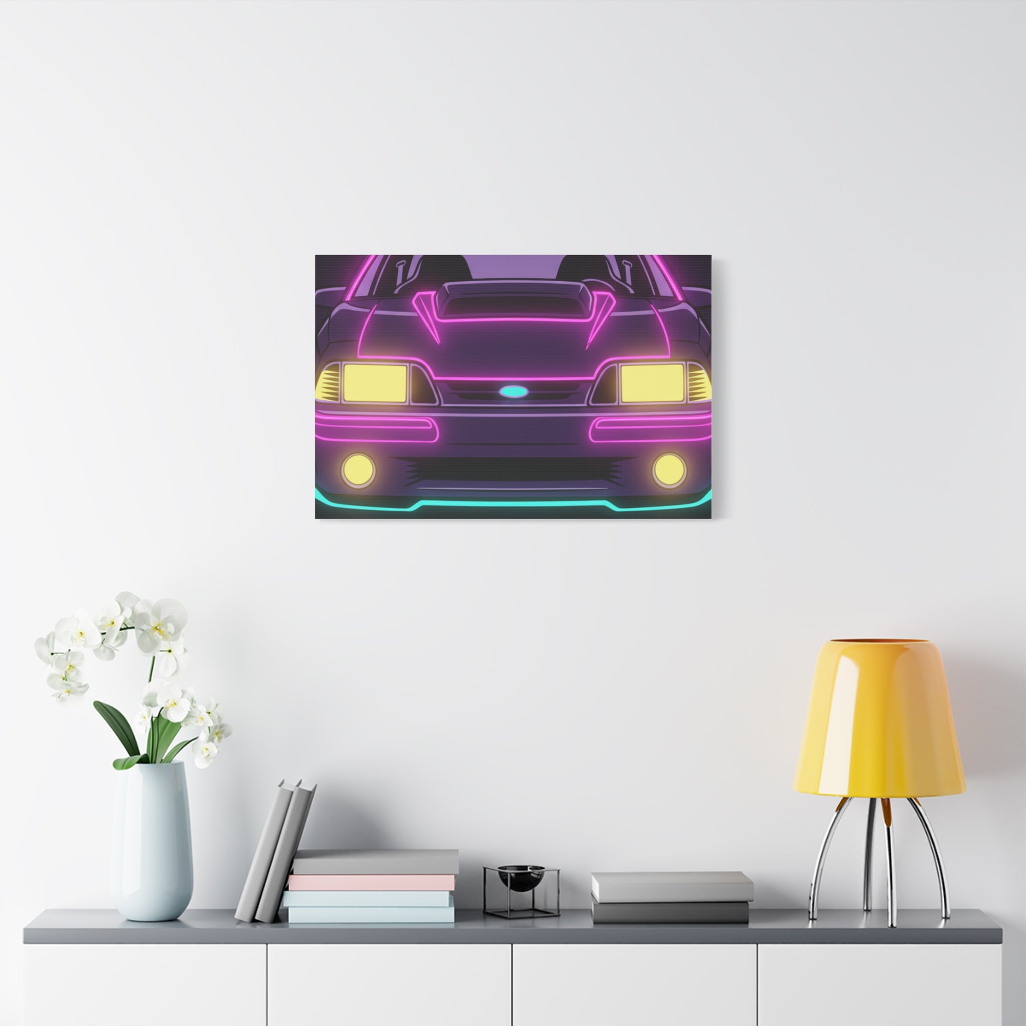 Ford Mustang Fox Body GT Canvas Wall Art