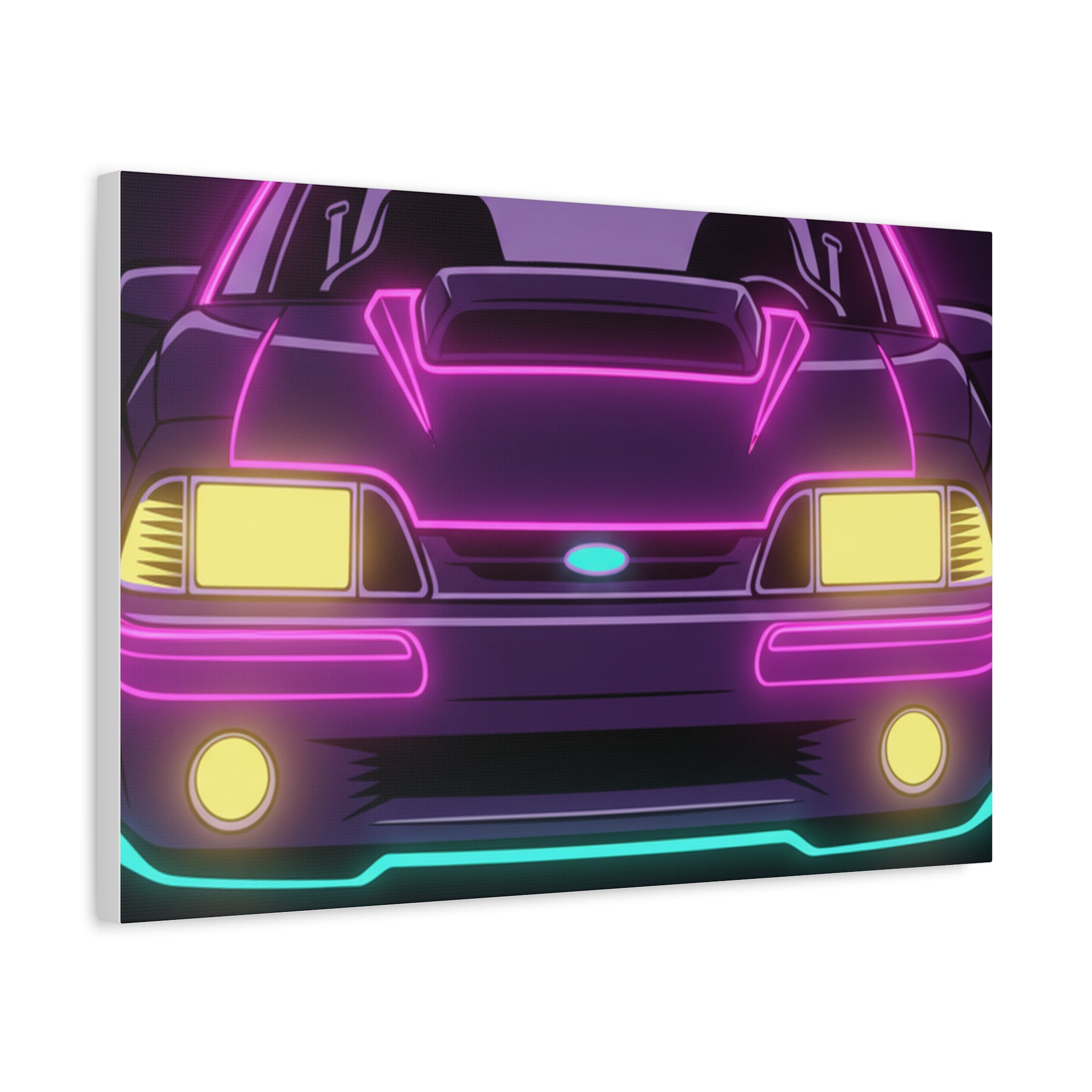 Ford Mustang Fox Body GT Canvas Wall Art