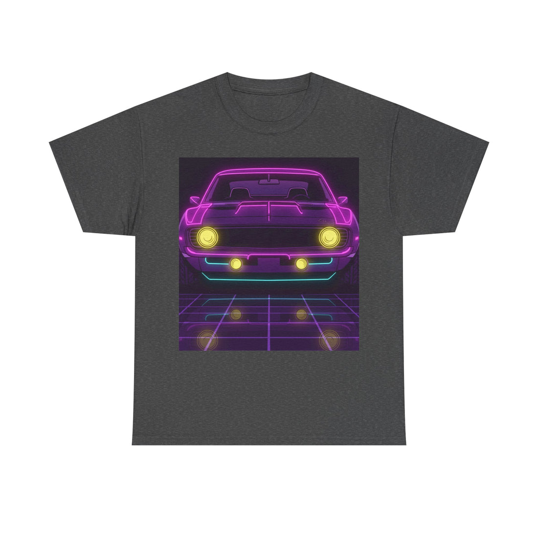 1969 Chevrolet Camaro SS Neon Synthwave Unisex Tee