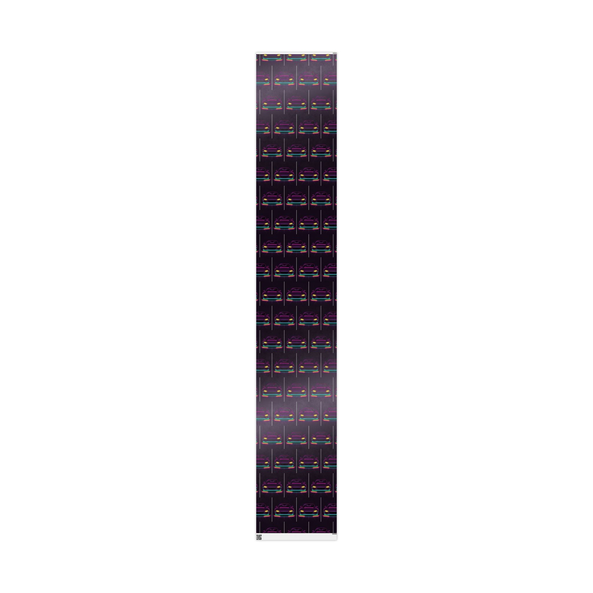 Mazda RX-7 FD Neon Synthwave Gift Wrapping Paper