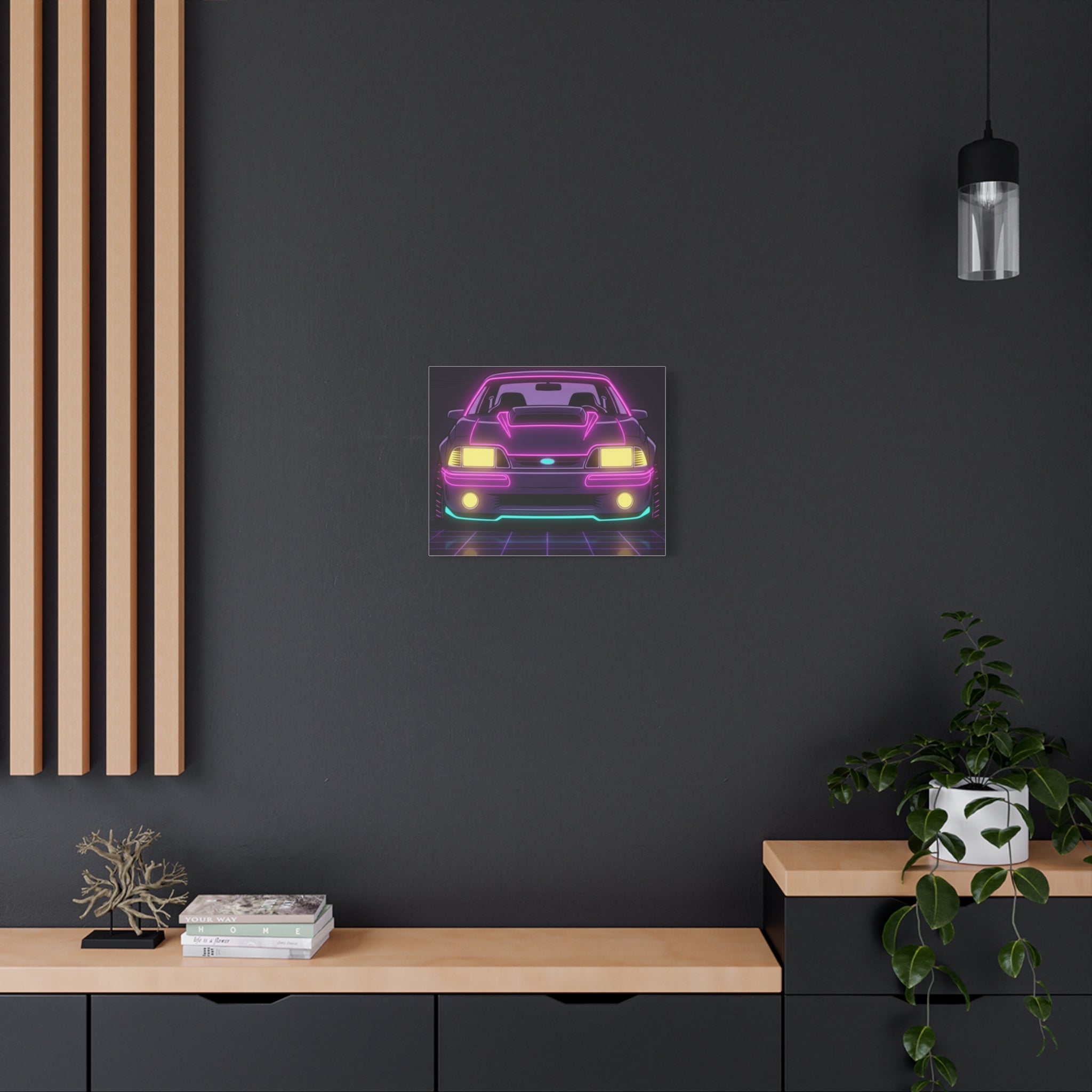 Ford Mustang Fox Body GT Canvas Wall Art