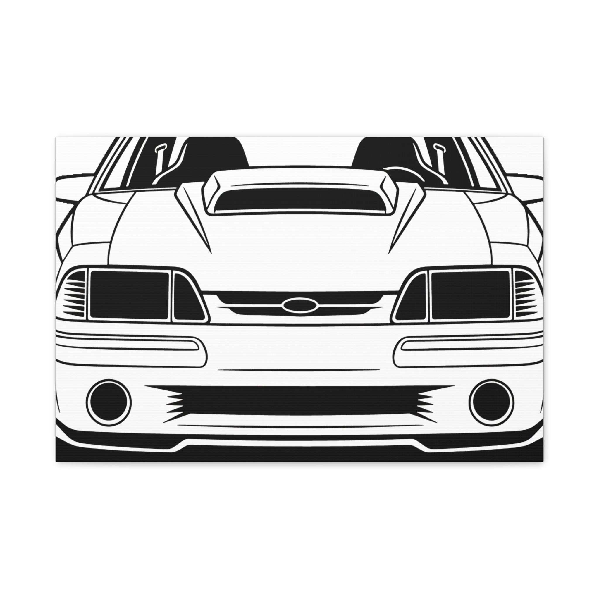 Ford Mustang Fox Body GT Canvas Wall Art