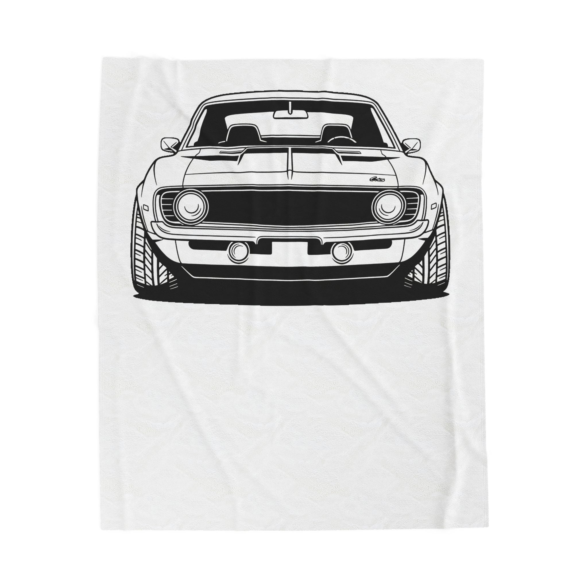 1969 Chevrolet Camaro SS Velveteen Plush Blanket
