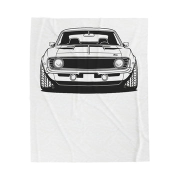 1969 Chevrolet Camaro SS Velveteen Plush Blanket