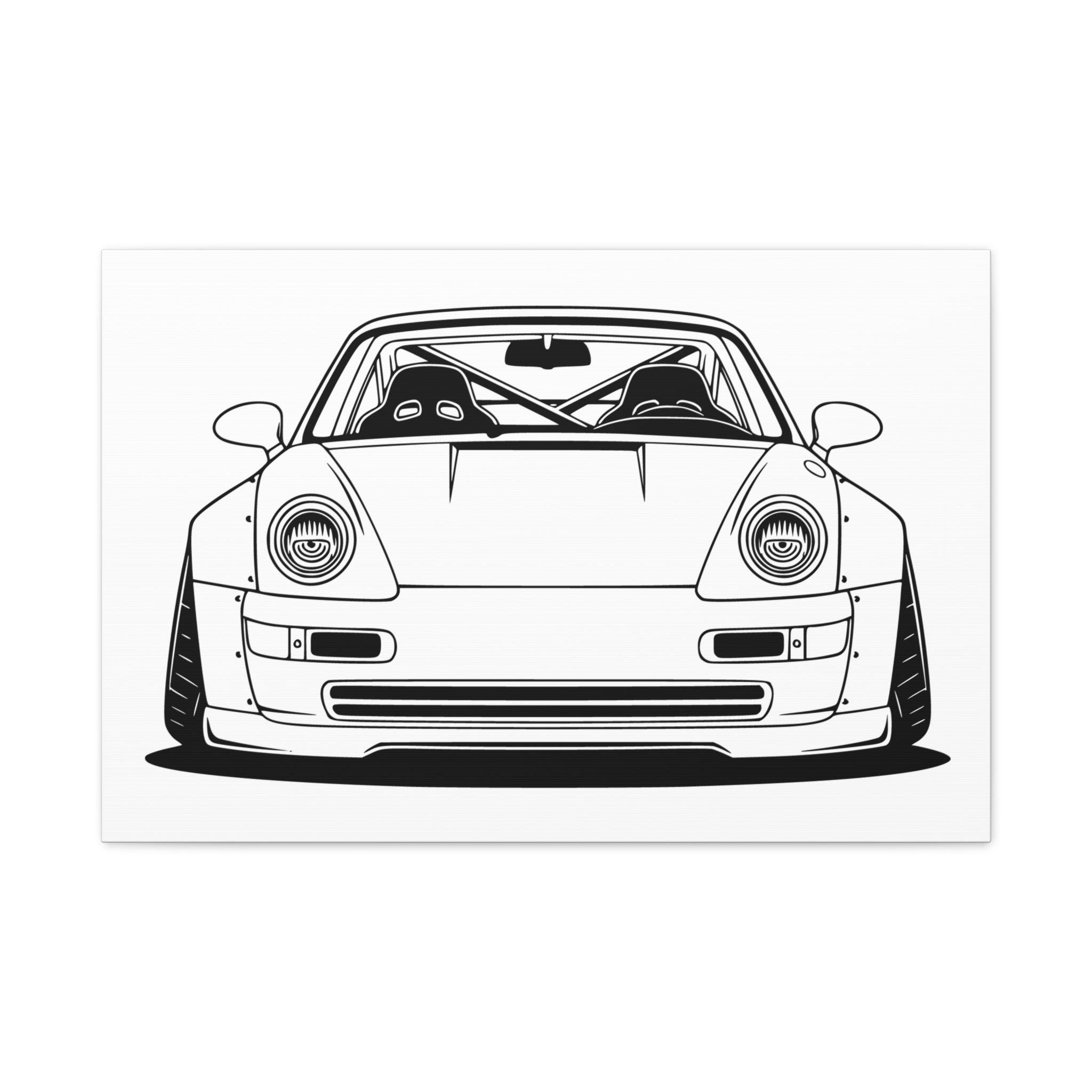 Porsche 964 Turbo Canvas Wall Art