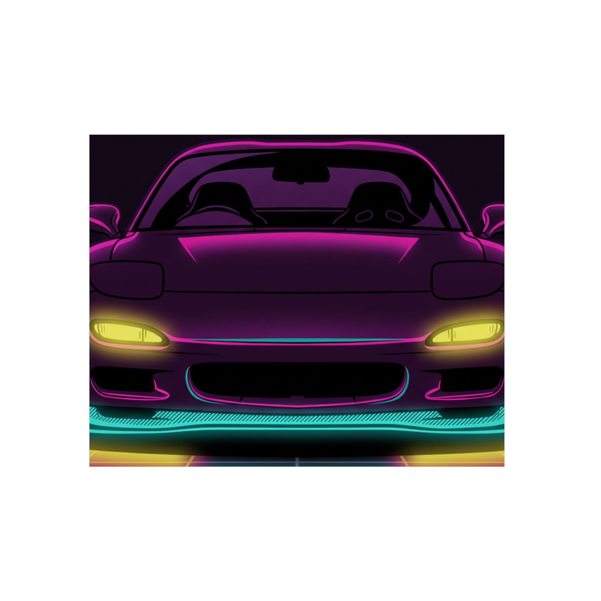 Mazda RX-7 FD Metal Wall Sign