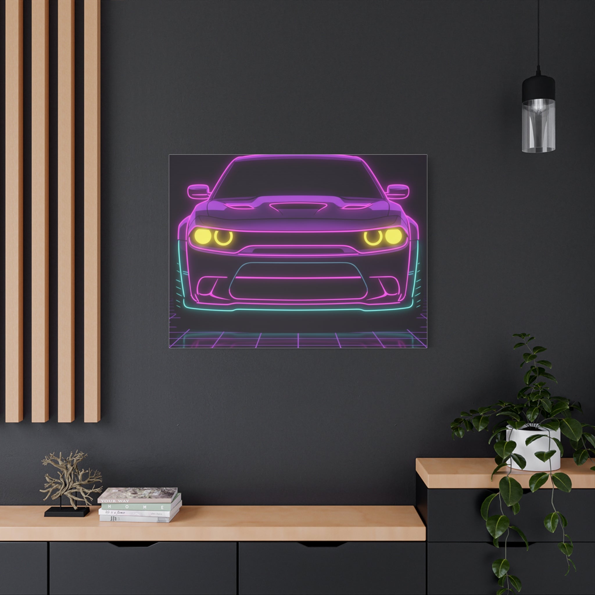 Dodge Challenger SRT Hellcat Canvas Wall Art