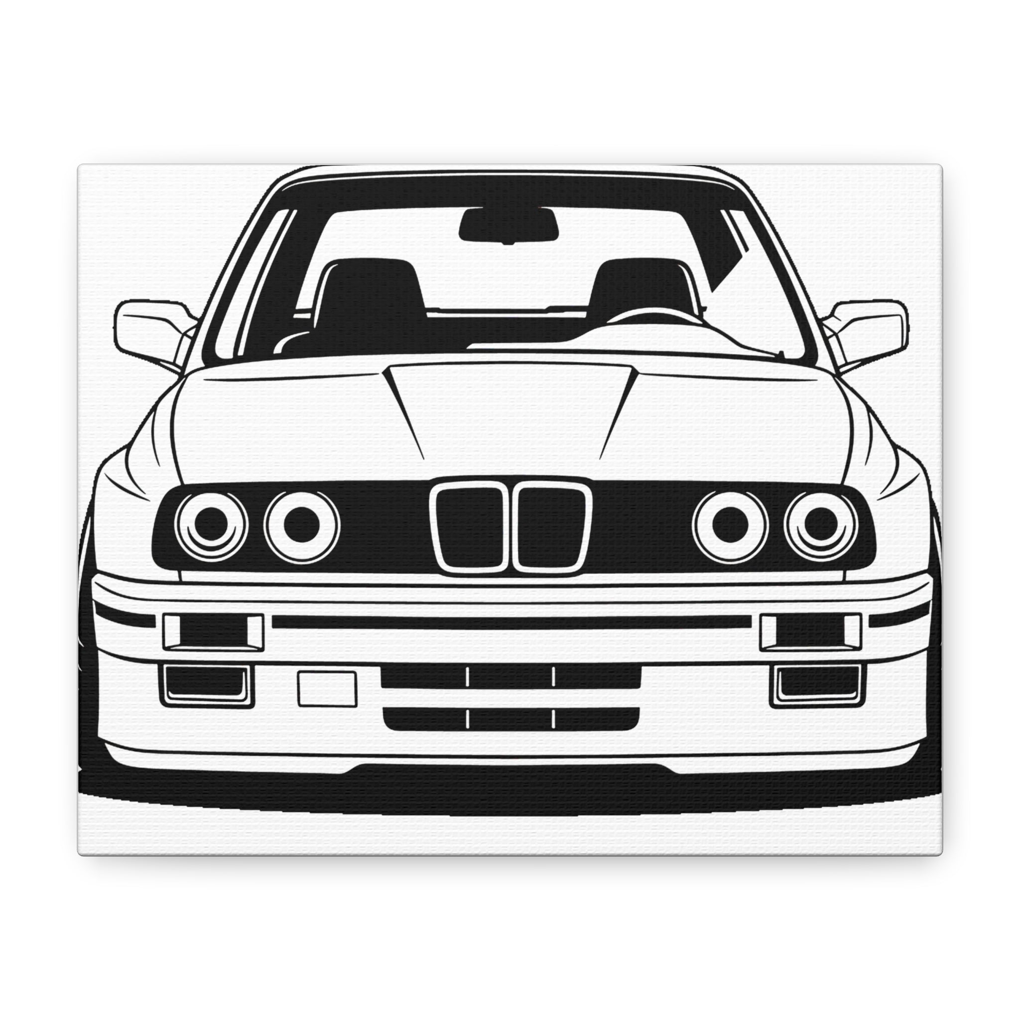 BMW E30 Canvas Wall Art
