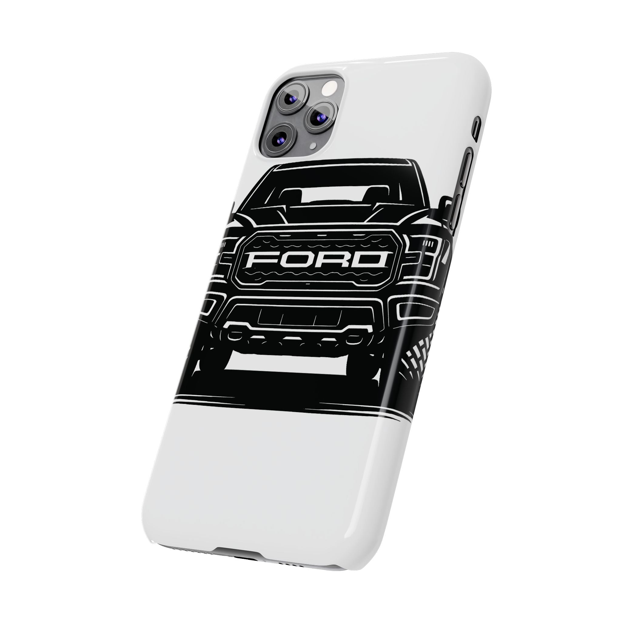Ford Raptor (Gen 3) Slim Phone Case Greyscale