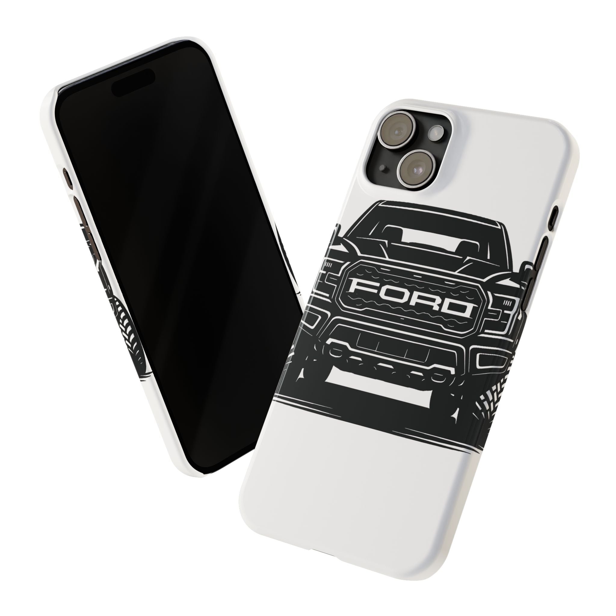 Ford Raptor (Gen 3) Slim Phone Case Greyscale