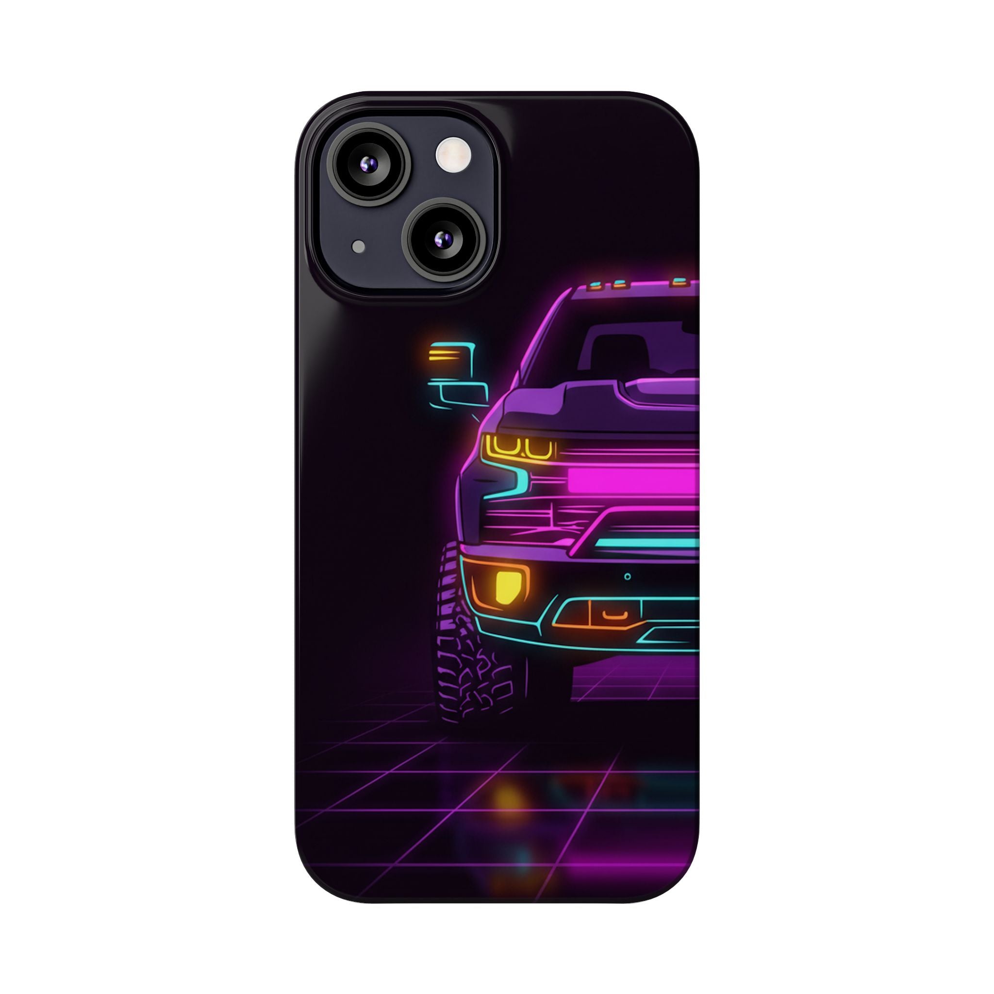 Chevy Silverado Trail Boss (2019+) Neon Synthwave Phone Case