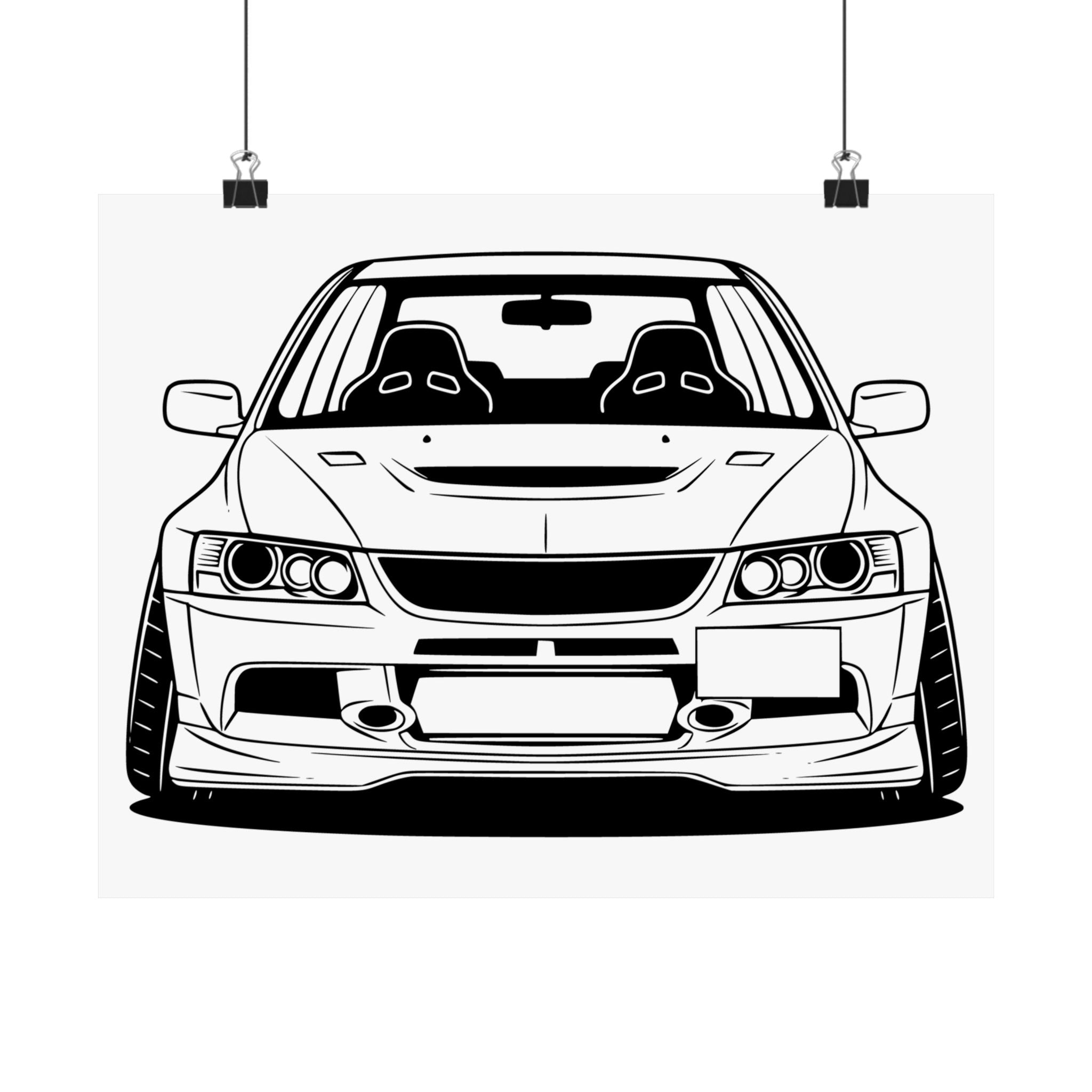 Mitsubishi Evo IX (2005-07) Poster