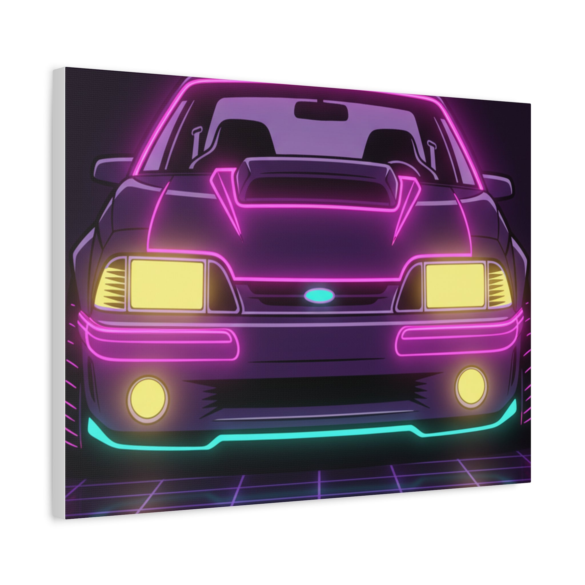 Ford Mustang Fox Body GT Canvas Wall Art