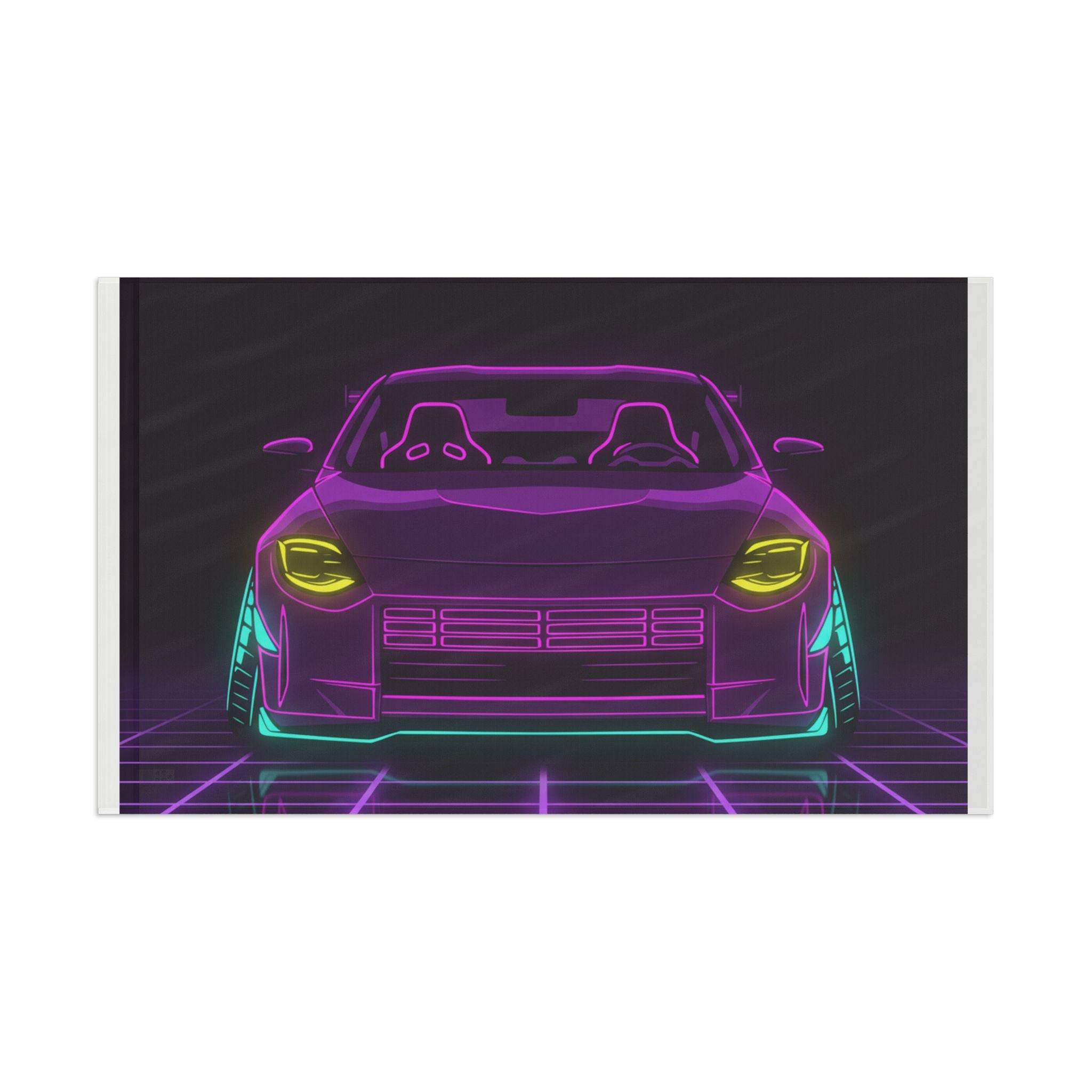 Nissan Z RZ34 (2023+) Neon Synthwave Garage Flag