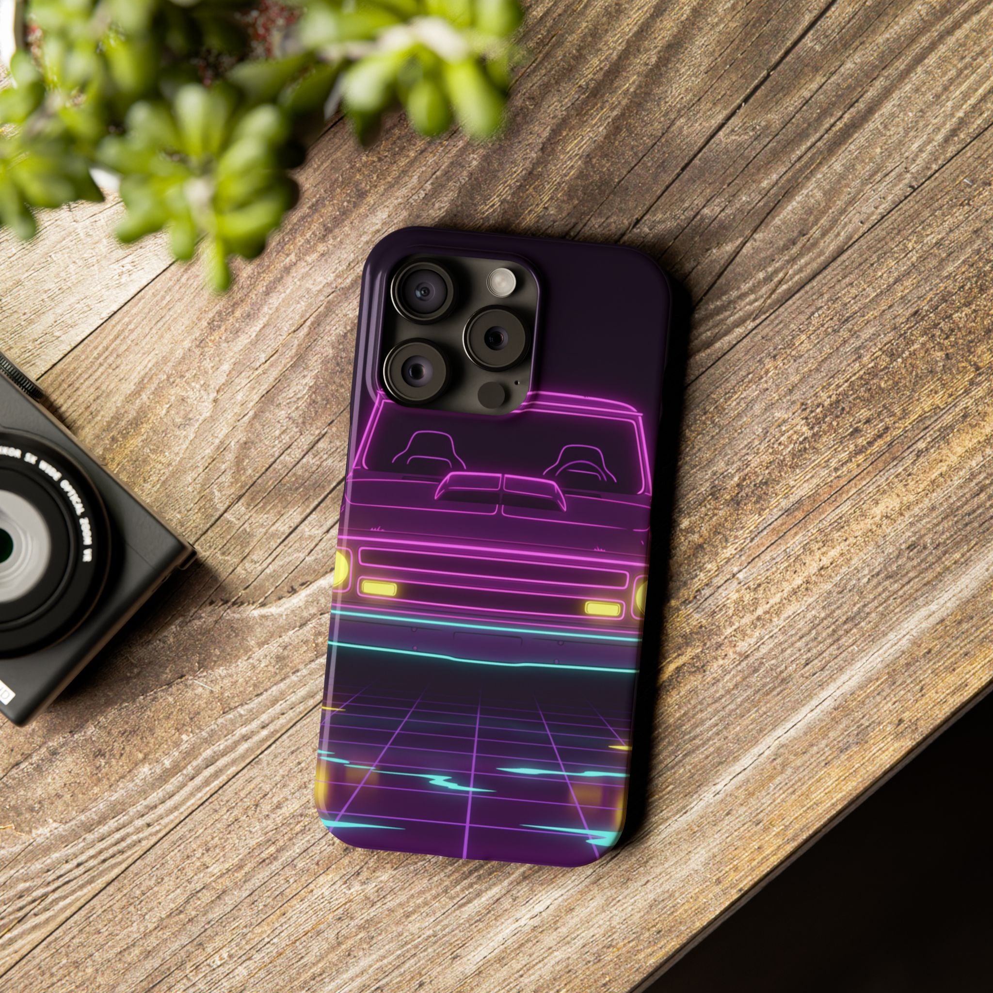 Chevy C10 Pickup (1967-72) Neon Synthwave Phone Case